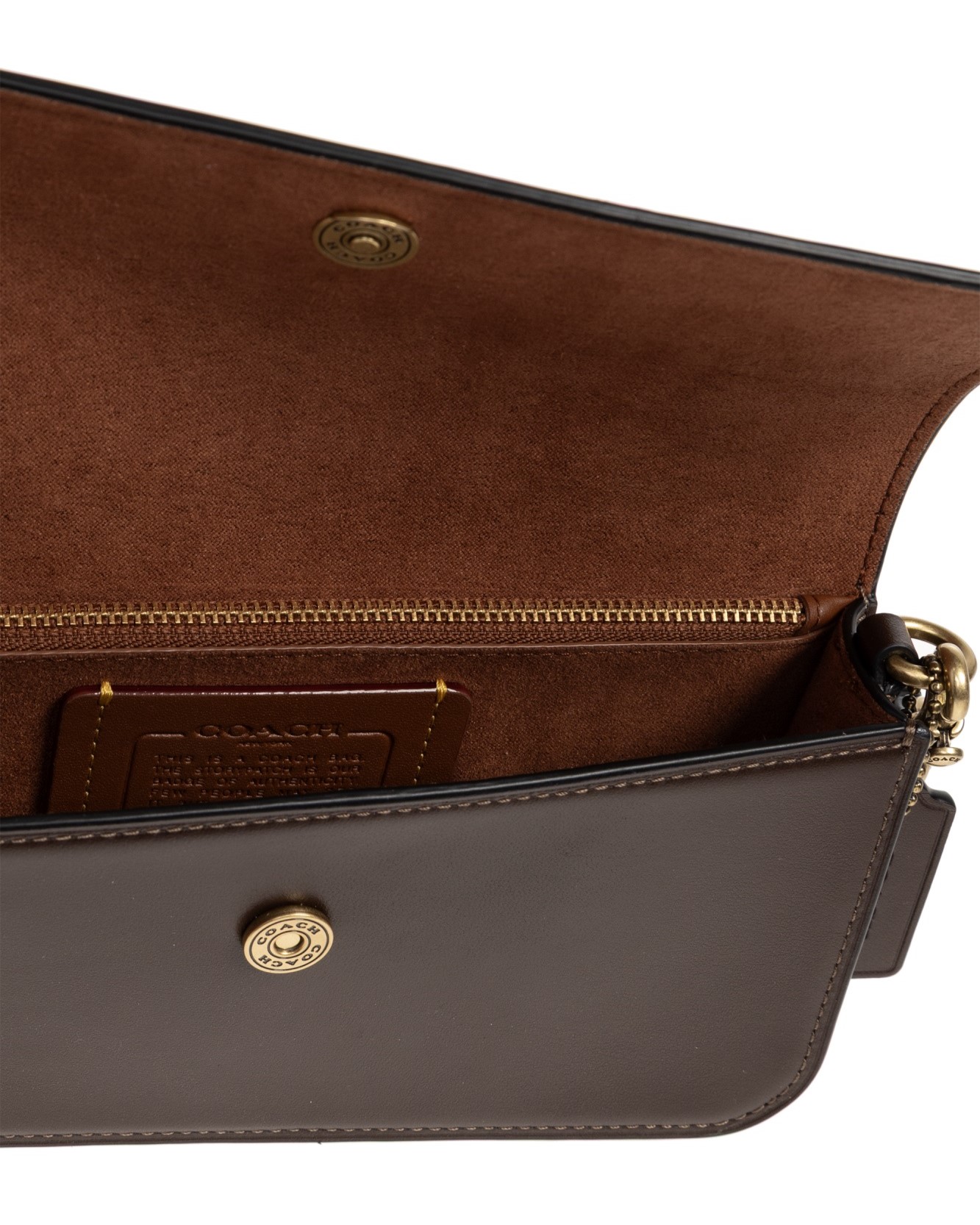 Túi xách Coach Elora Top Handle Leather Crossbody Clutch Bag Maple CCY30 3