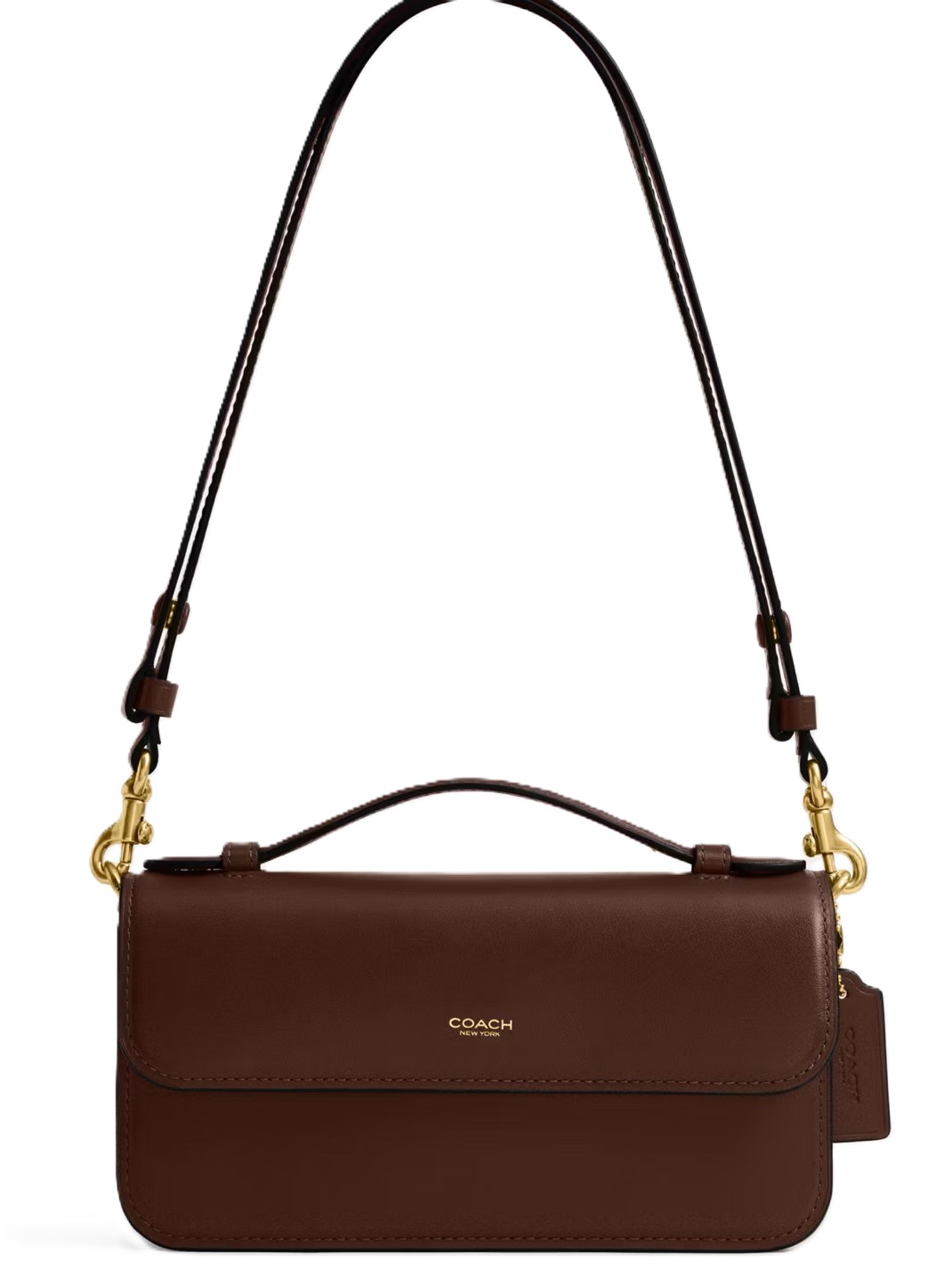 Túi xách Coach Elora Top Handle Leather Crossbody Clutch Bag Maple CCY30 5