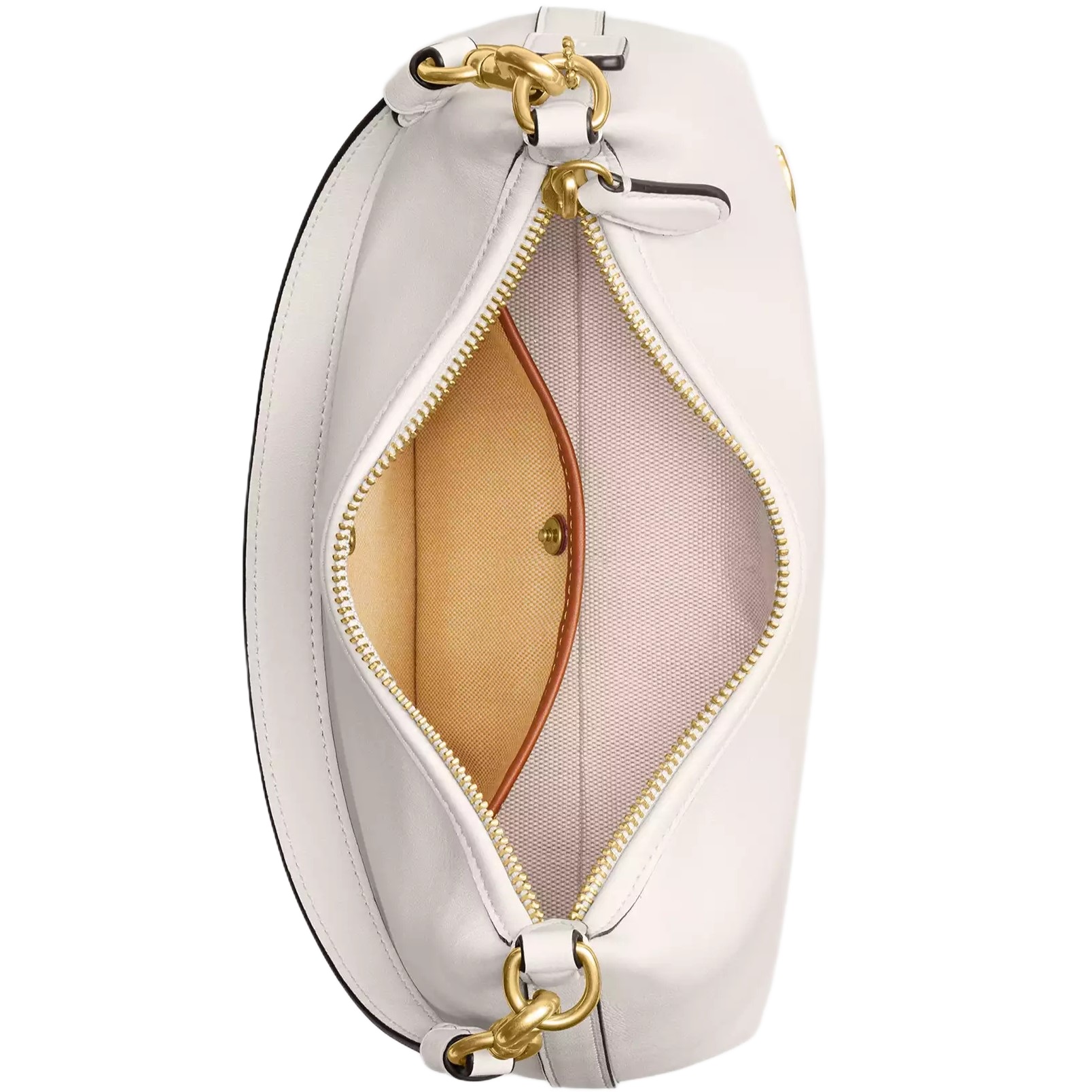 Túi kẹp nách nữ Coach Juliet Shoulder Bag 25 Smooth Leather Chalk CW640 3