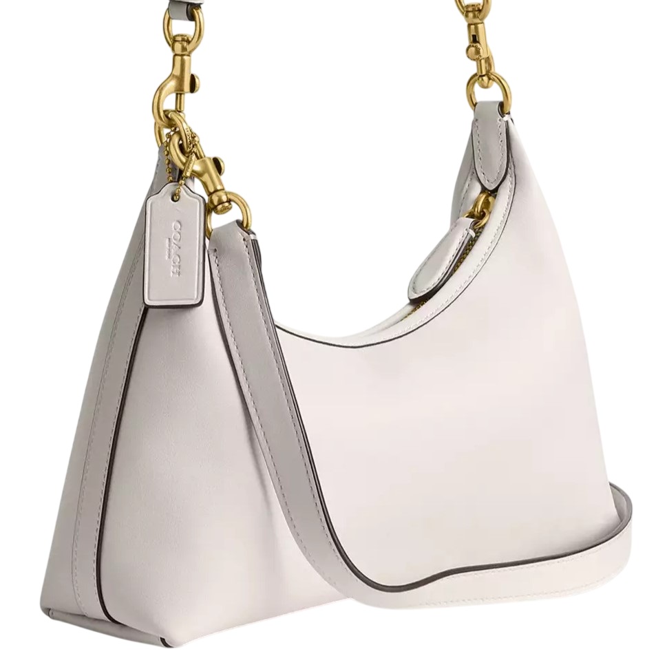 Túi kẹp nách nữ Coach Juliet Shoulder Bag 25 Smooth Leather Chalk CW640 5