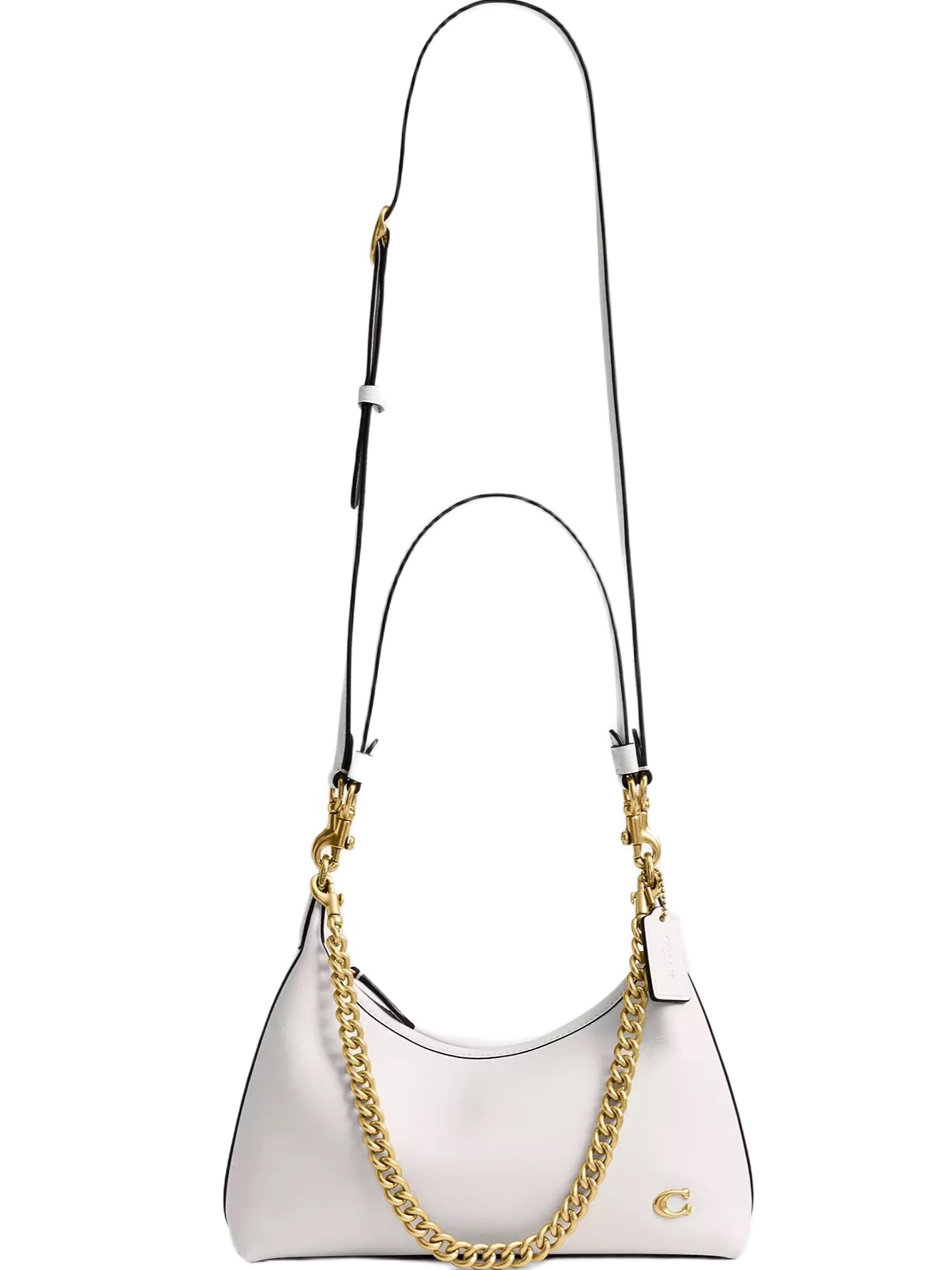 Túi kẹp nách nữ Coach Juliet Shoulder Bag 25 Smooth Leather Chalk CW640 2