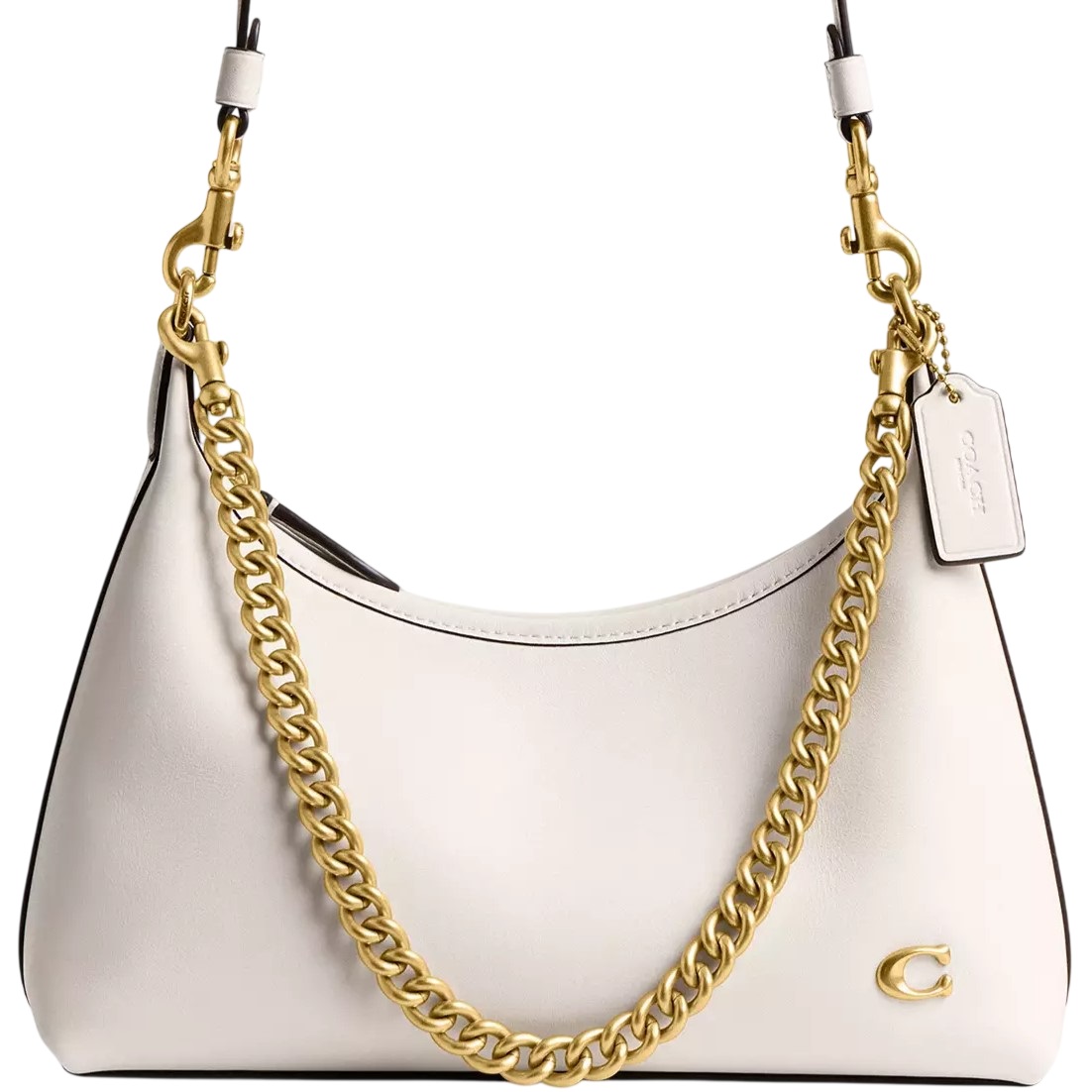Túi kẹp nách nữ Coach Juliet Shoulder Bag 25 Smooth Leather Chalk CW640 8