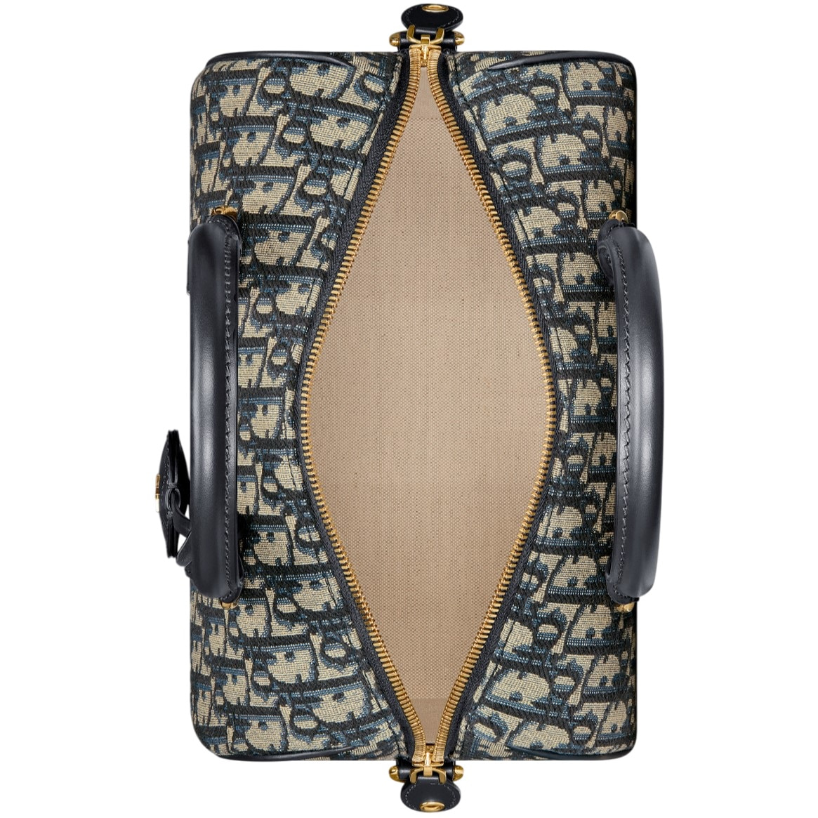 Túi trống Dior Groove 25 Bag Blue Dior Oblique Jacquard 2