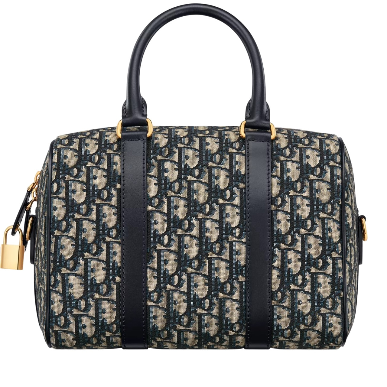 Túi trống Dior Groove 25 Bag Blue Dior Oblique Jacquard 6