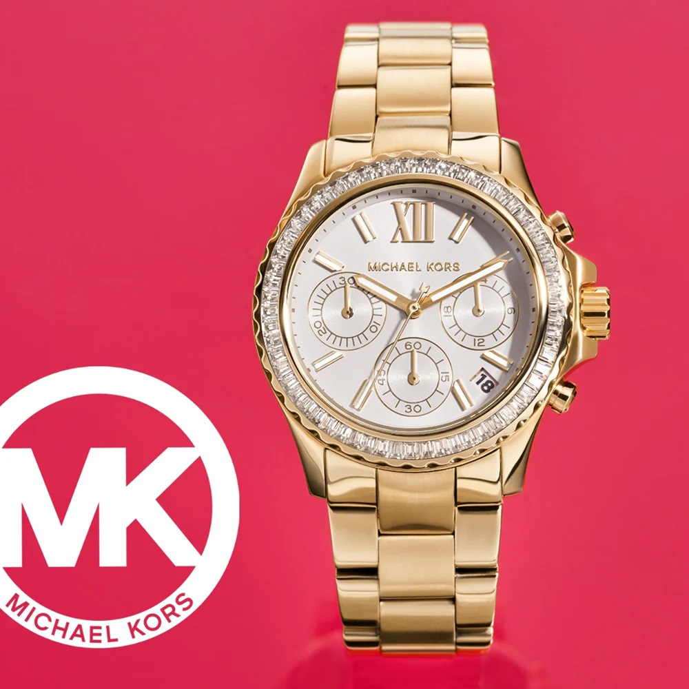 ĐỒNG HỒ ĐEO TAY NỮ MICHAEL KORS EVEREST CHRONOGRAPH GOLD TONE WATCH MK7212 1