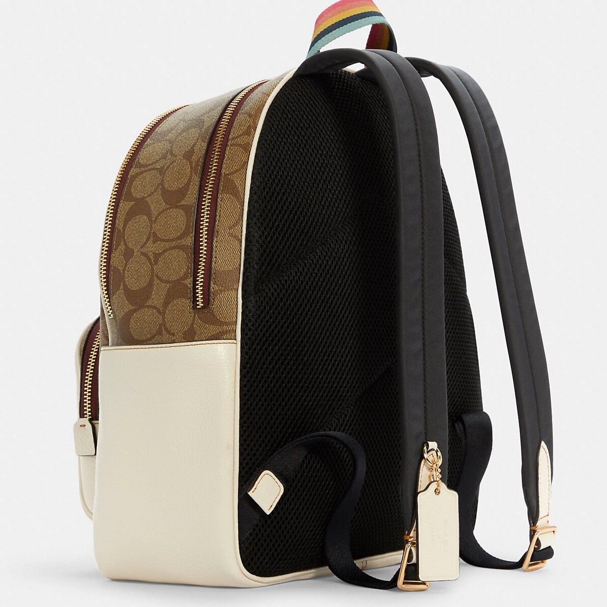 BALO COACH X PEANUTS COURT BACKPACK IN SIGNATURE CANVAS WITH VARSITY PATCHES C4115 3