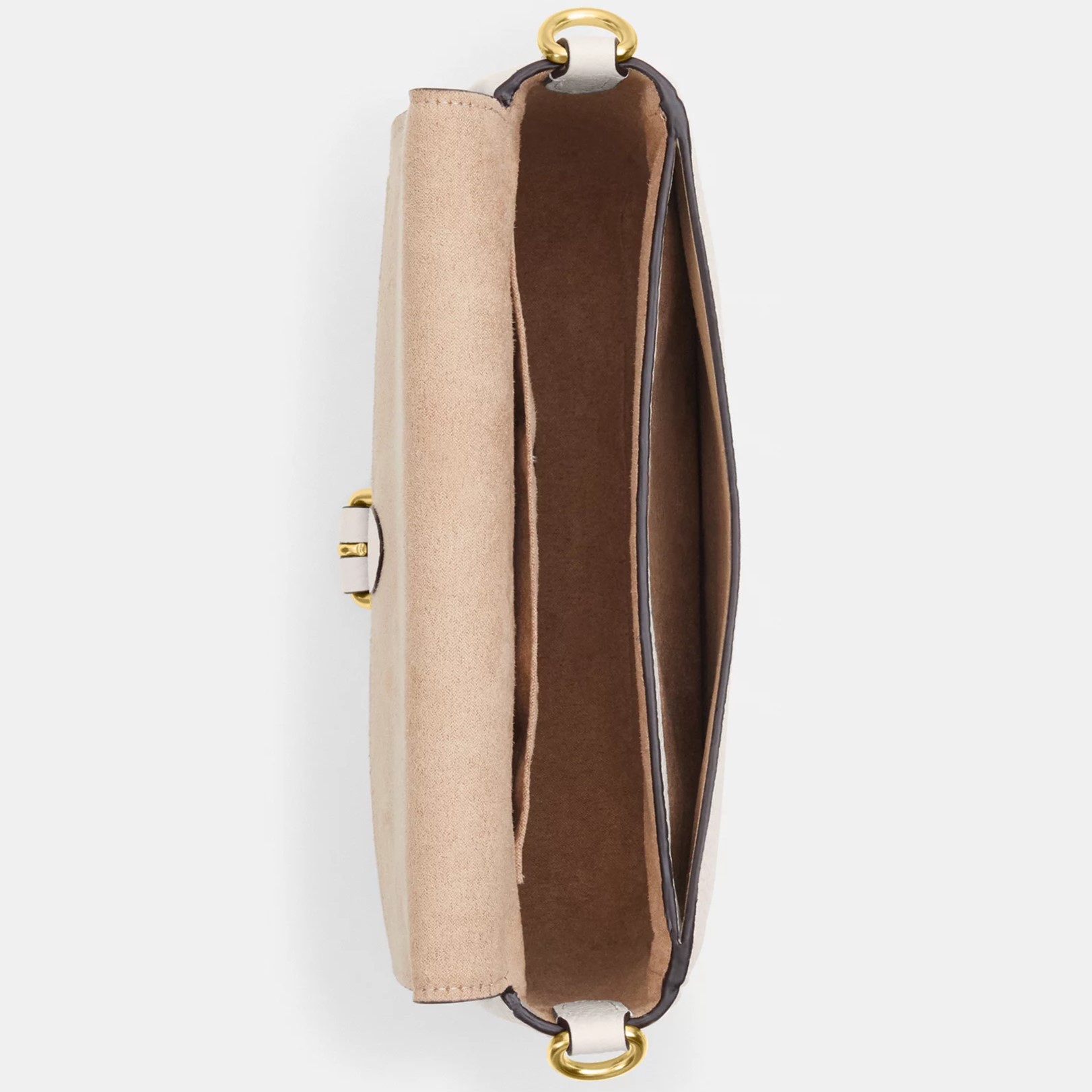 TÚI NỮ COACH AMELIA PEBBLED LEATHER GOLD CHALK SADDLE BAG CP107 5