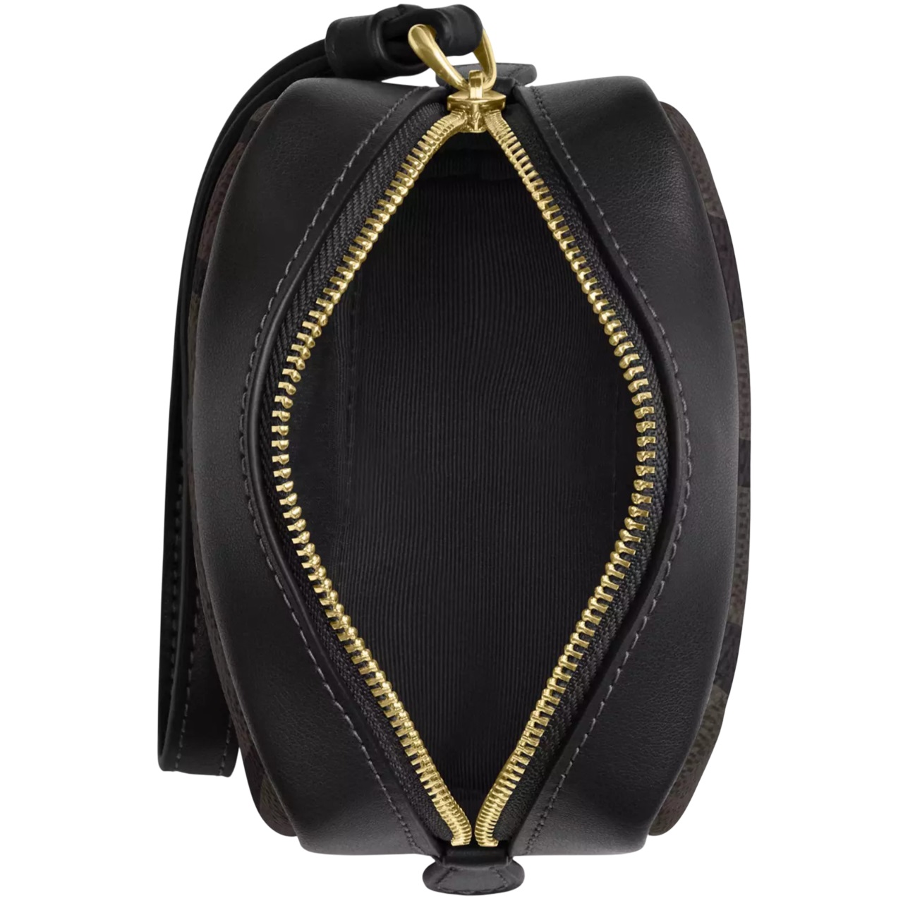 Ví mini Coach Signature Canvas Wristlet Pouch Black CW90 1