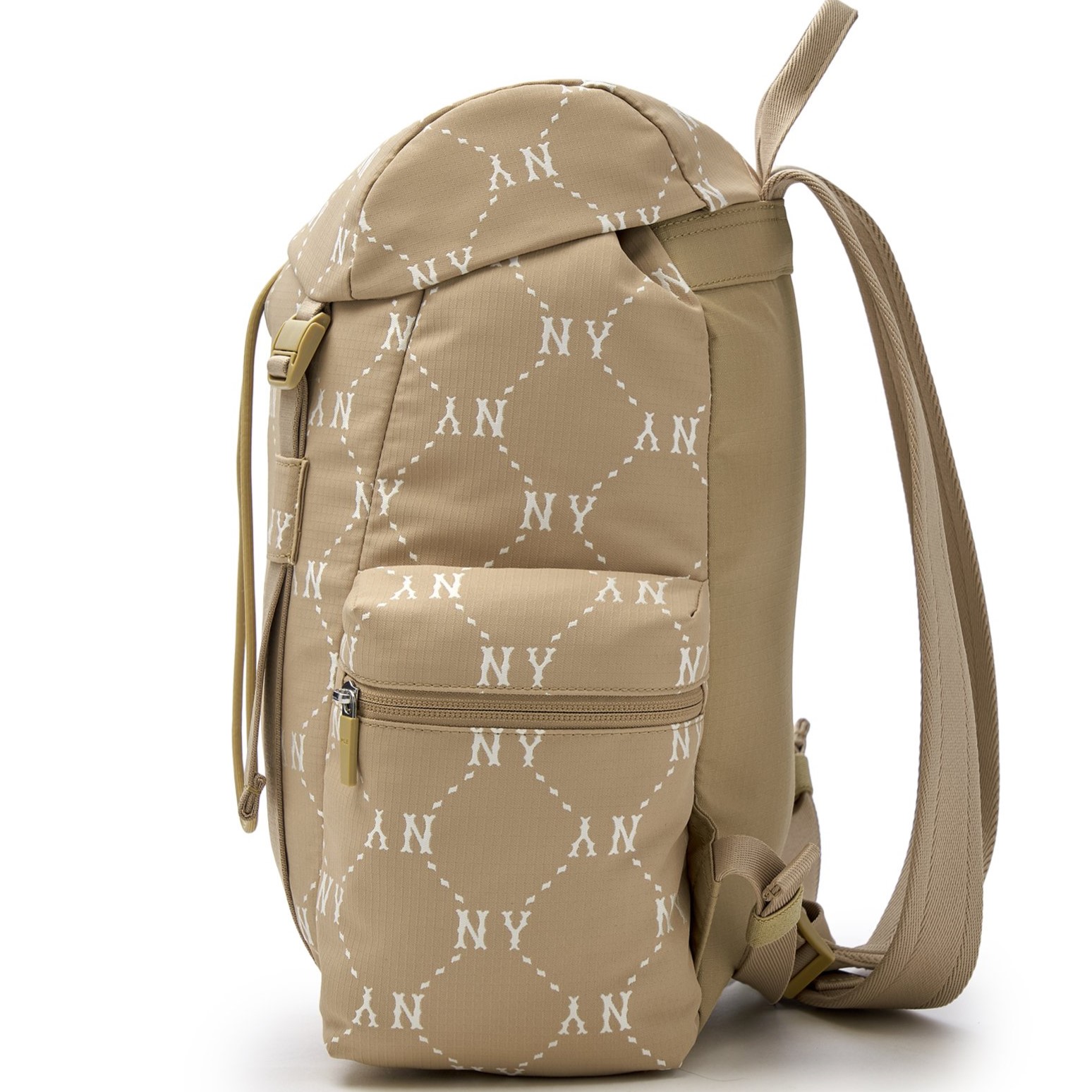 Ba lô MLB Diamond Monogram Sportive Backpack New York Yankees Beige 3ABKM035N-50BGD 6