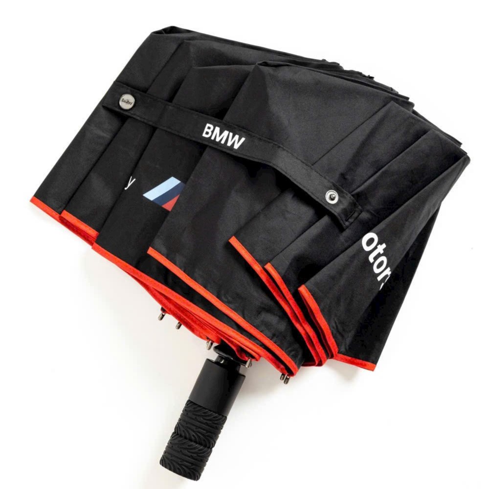 Ô BMW Motorsport Umbrella Black Compact Folding Automatic 9