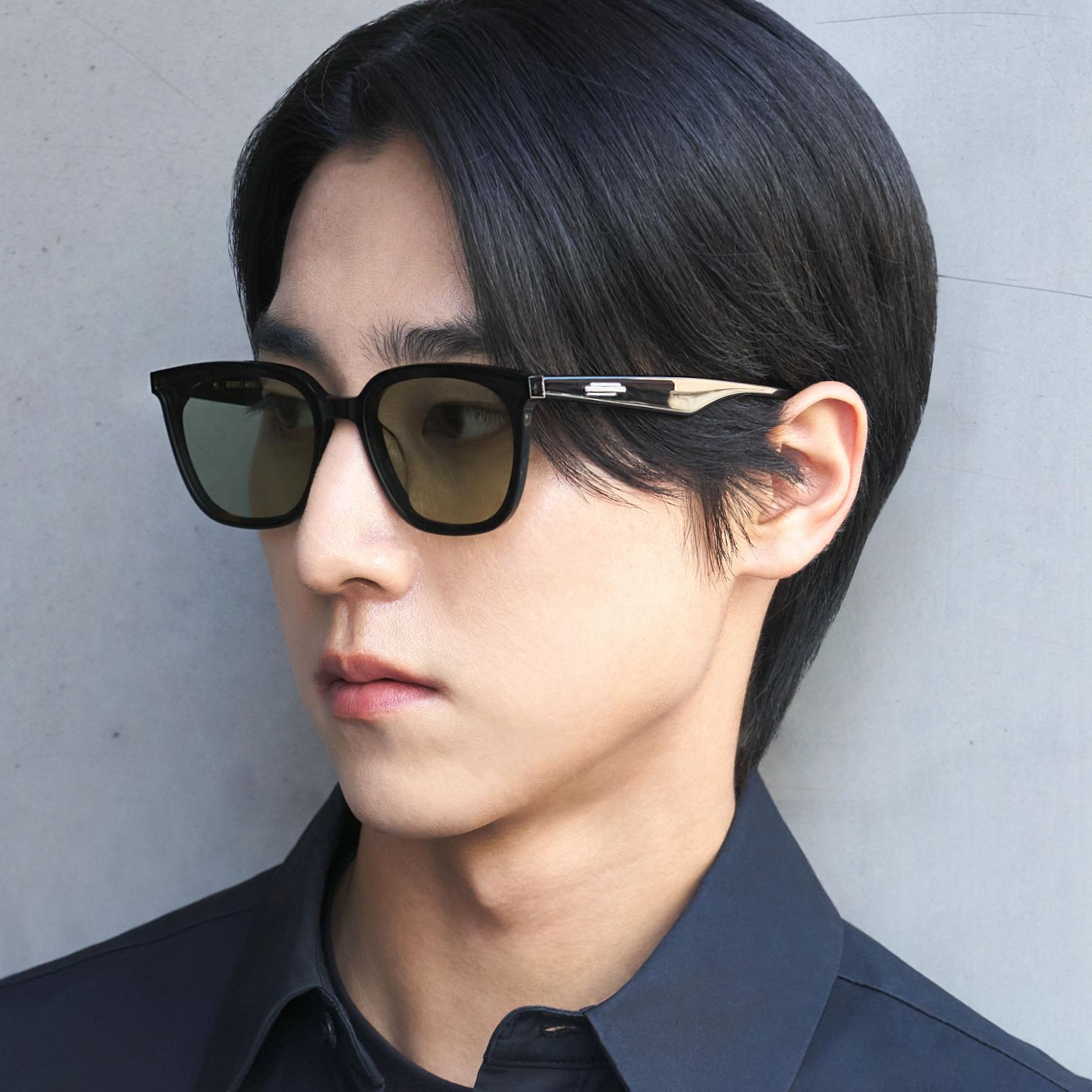 Kính mát Gentle Monster Lilit 01(K) Green Tinted Lenses Square Acetate Flatbar Frame 14