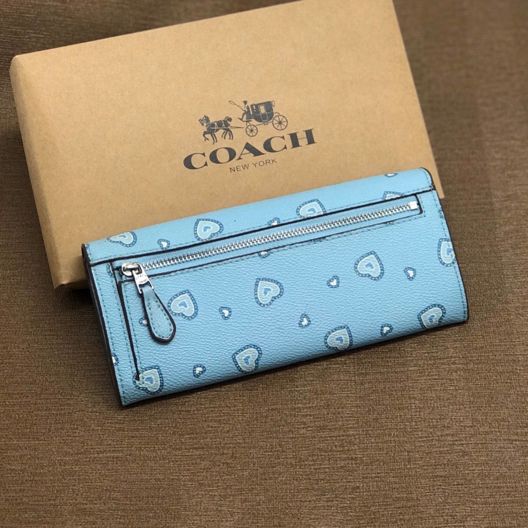 VÍ NỮ DÀI COACH TRÁI TIM CAO CẤP | COACH NEW YORK WALLET 7