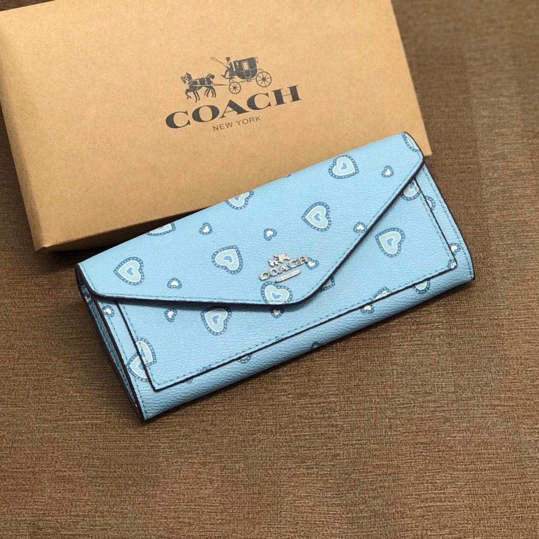 Ví nữ dài Coach trái tim cao cấp | Coach New York Wallet