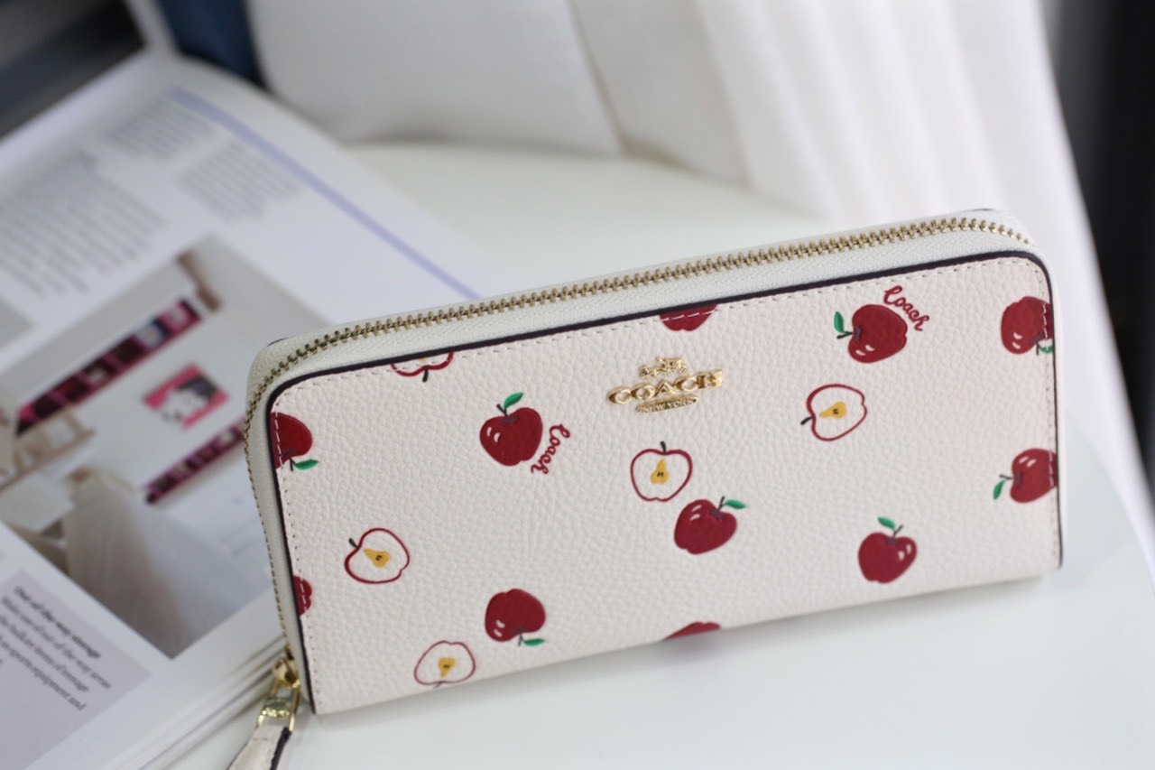 VÍ NỮ DÀI COACH TRÁI TÁO | BÓP CẦM TAY COACH NEW YORK CAO CẤP 5
