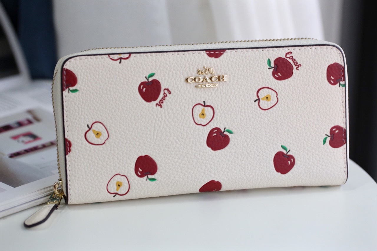 VÍ NỮ DÀI COACH TRÁI TÁO | BÓP CẦM TAY COACH NEW YORK CAO CẤP 6