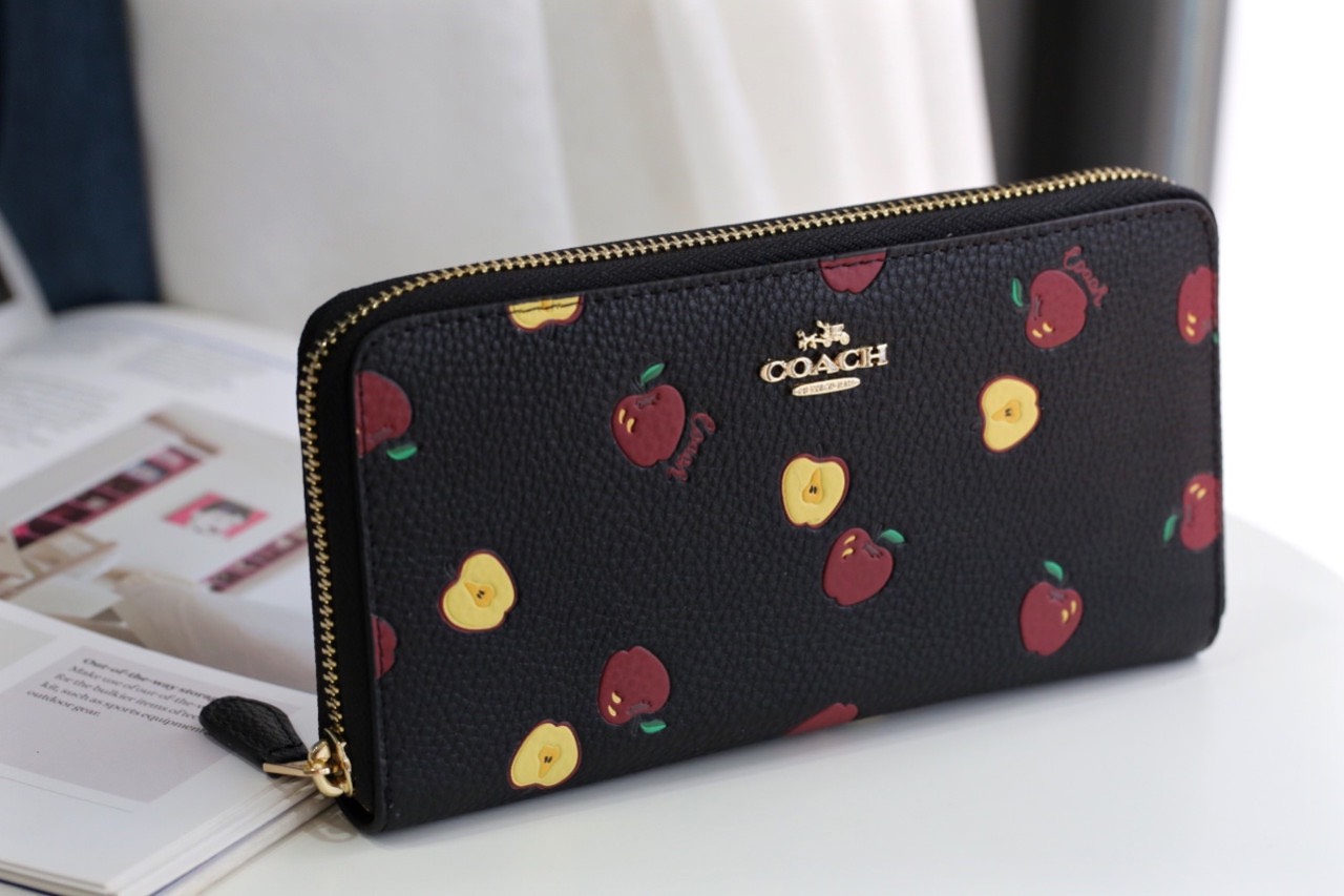 VÍ NỮ DÀI COACH TRÁI TÁO | BÓP CẦM TAY COACH NEW YORK CAO CẤP 8