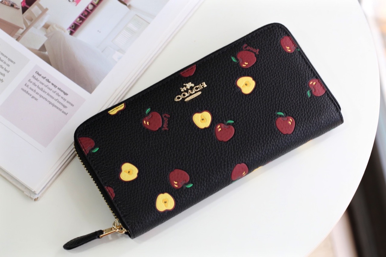 VÍ NỮ DÀI COACH TRÁI TÁO | BÓP CẦM TAY COACH NEW YORK CAO CẤP 12