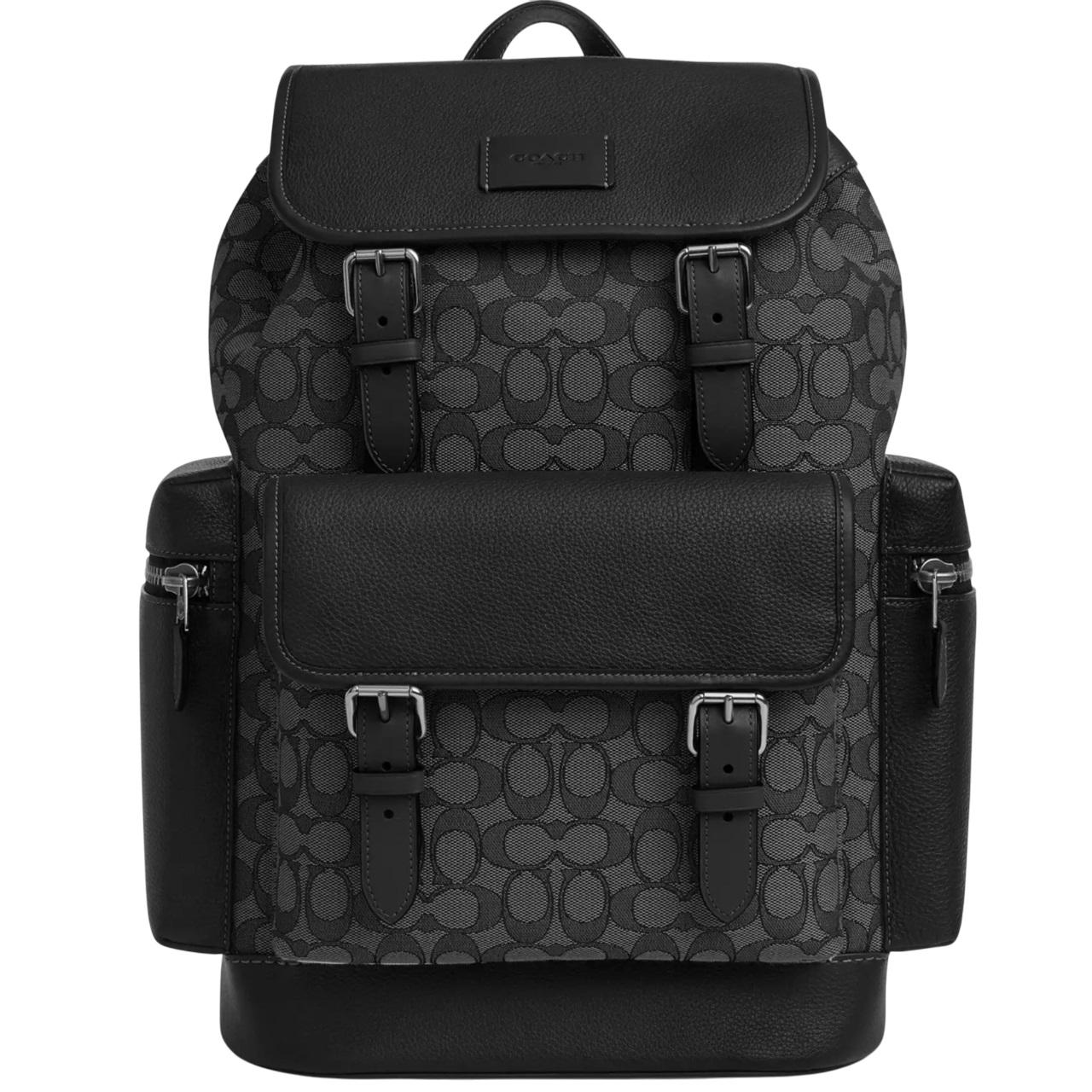 Ba lô Coach Nam Sprint Backpack In Signature Jacquard Charcoal Black CT016 4