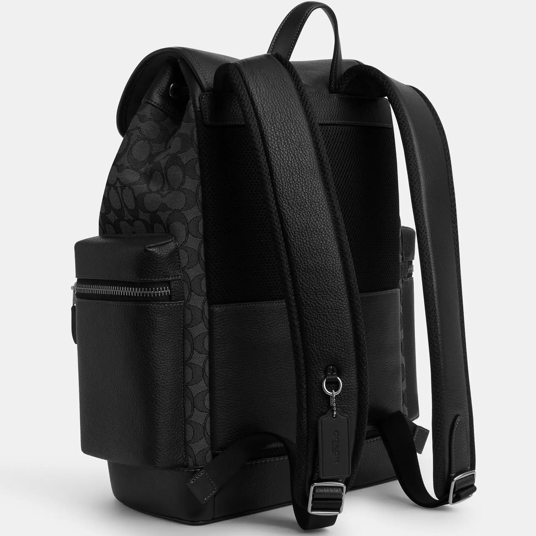 Ba lô Coach Nam Sprint Backpack In Signature Jacquard Charcoal Black CT016 5