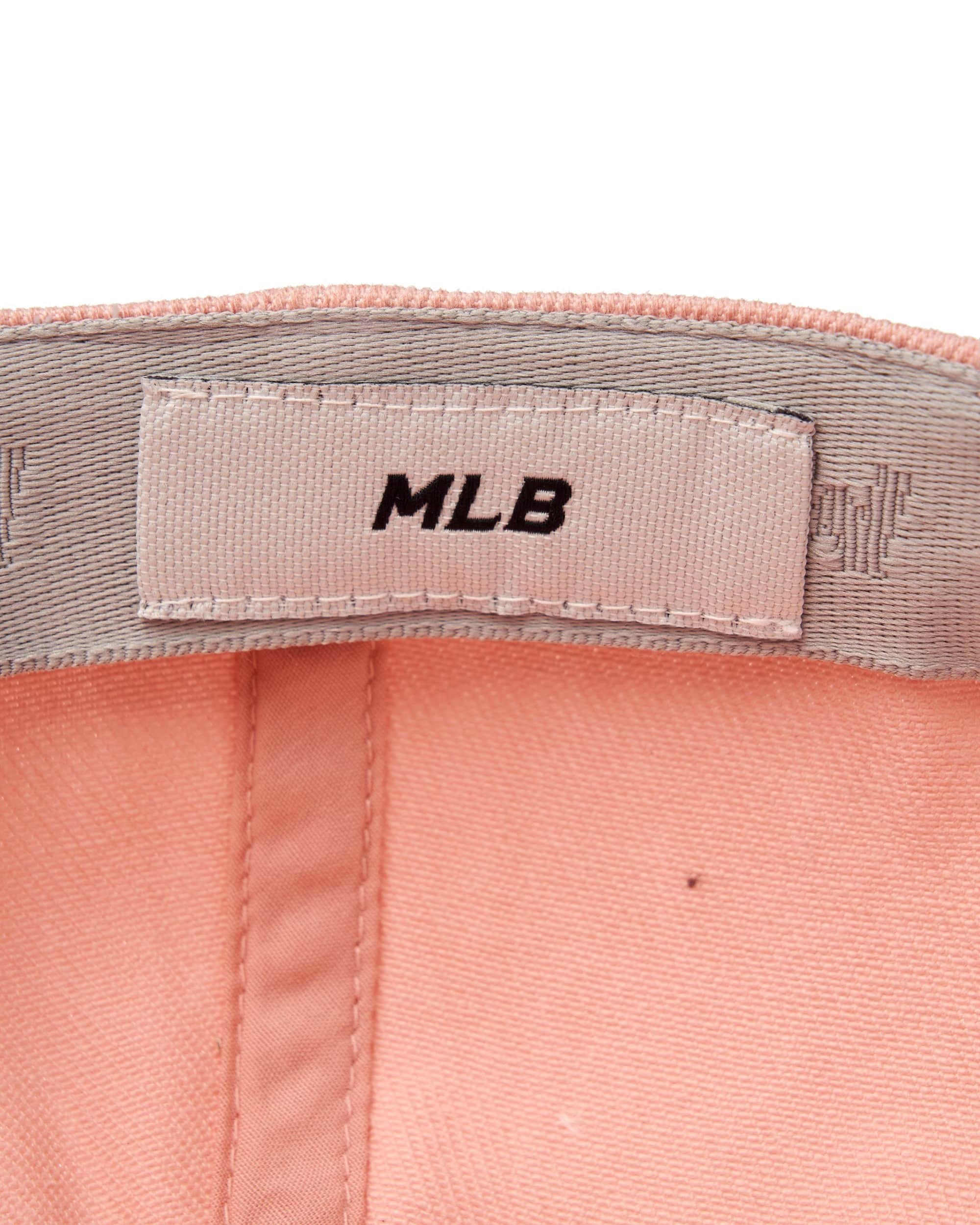 Mũ MLB Denim Varsity Cursive Los Angeles Dodgers Pink Ball Cap 3ACPDS14N-07PKM 4