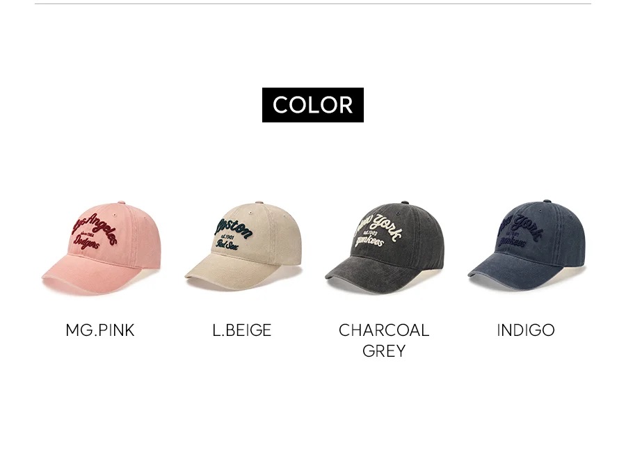 Mũ MLB Denim Varsity Cursive Los Angeles Dodgers Pink Ball Cap 3ACPDS14N-07PKM 11