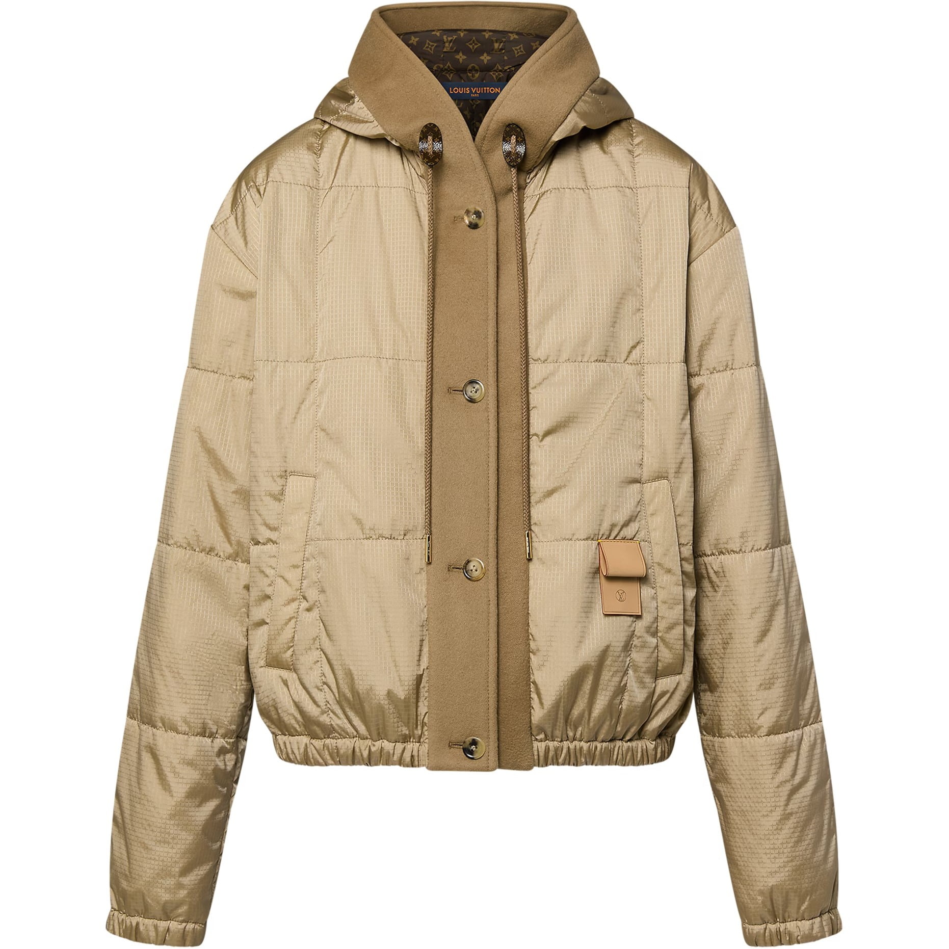 Áo khoác nữ có nón Louis Vuitton Hooded Quilted Ripstop Jacket 1