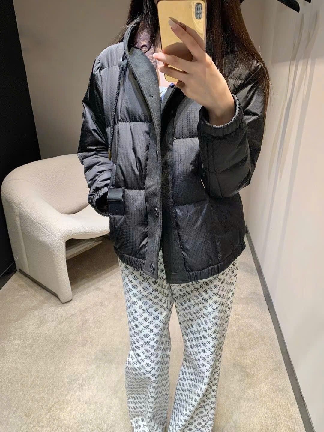 Áo khoác nữ có nón Louis Vuitton Hooded Quilted Ripstop Jacket 15