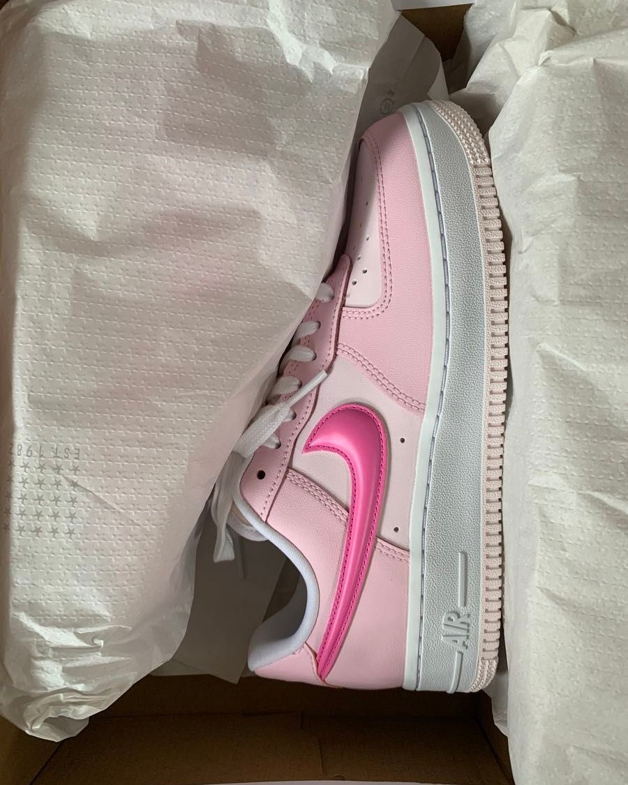 Giày thể thao Nike nữ Air Force 1 Low 07 LX Paw Print White Pink HM3696-661 6