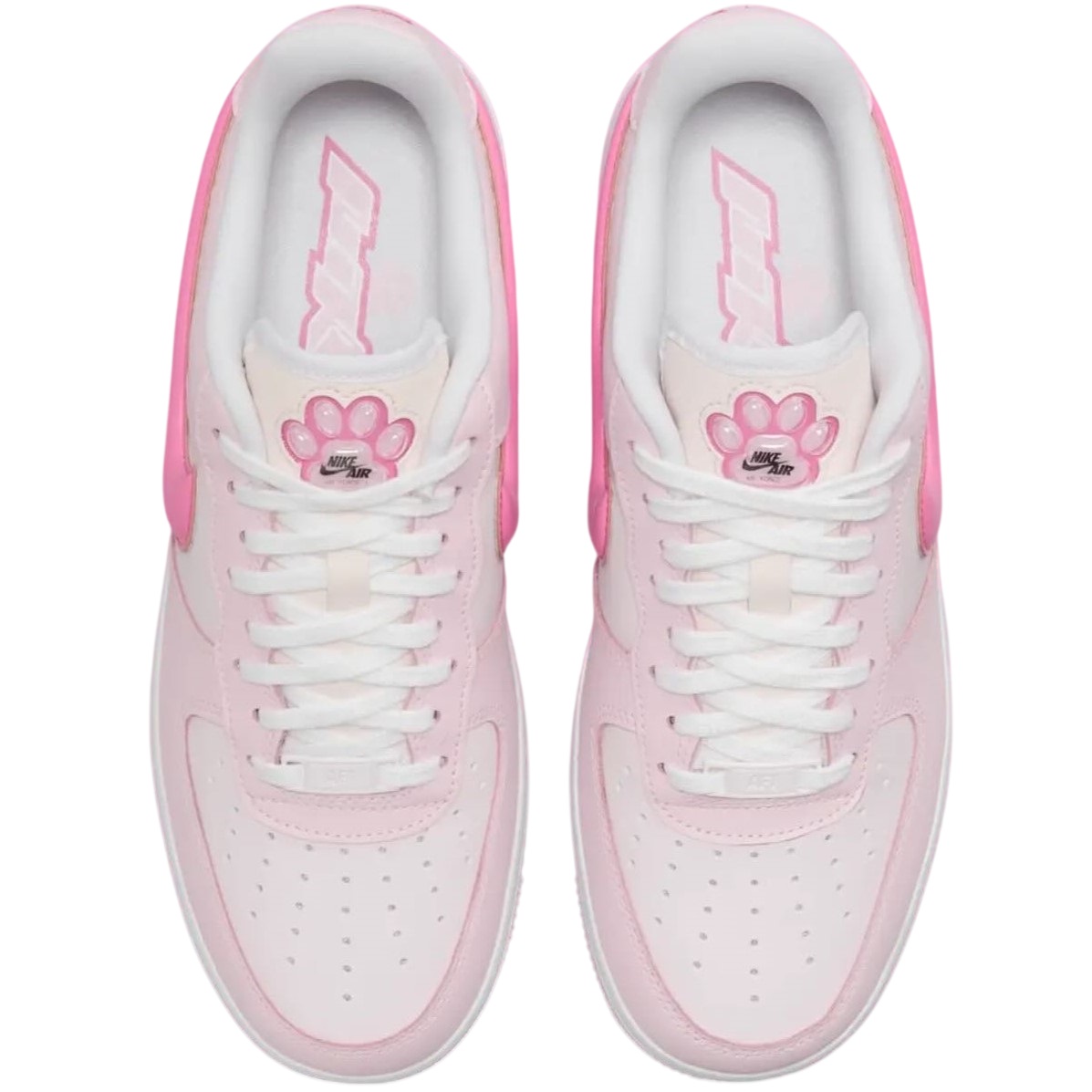 Giày thể thao Nike nữ Air Force 1 Low 07 LX Paw Print White Pink HM3696-661 14