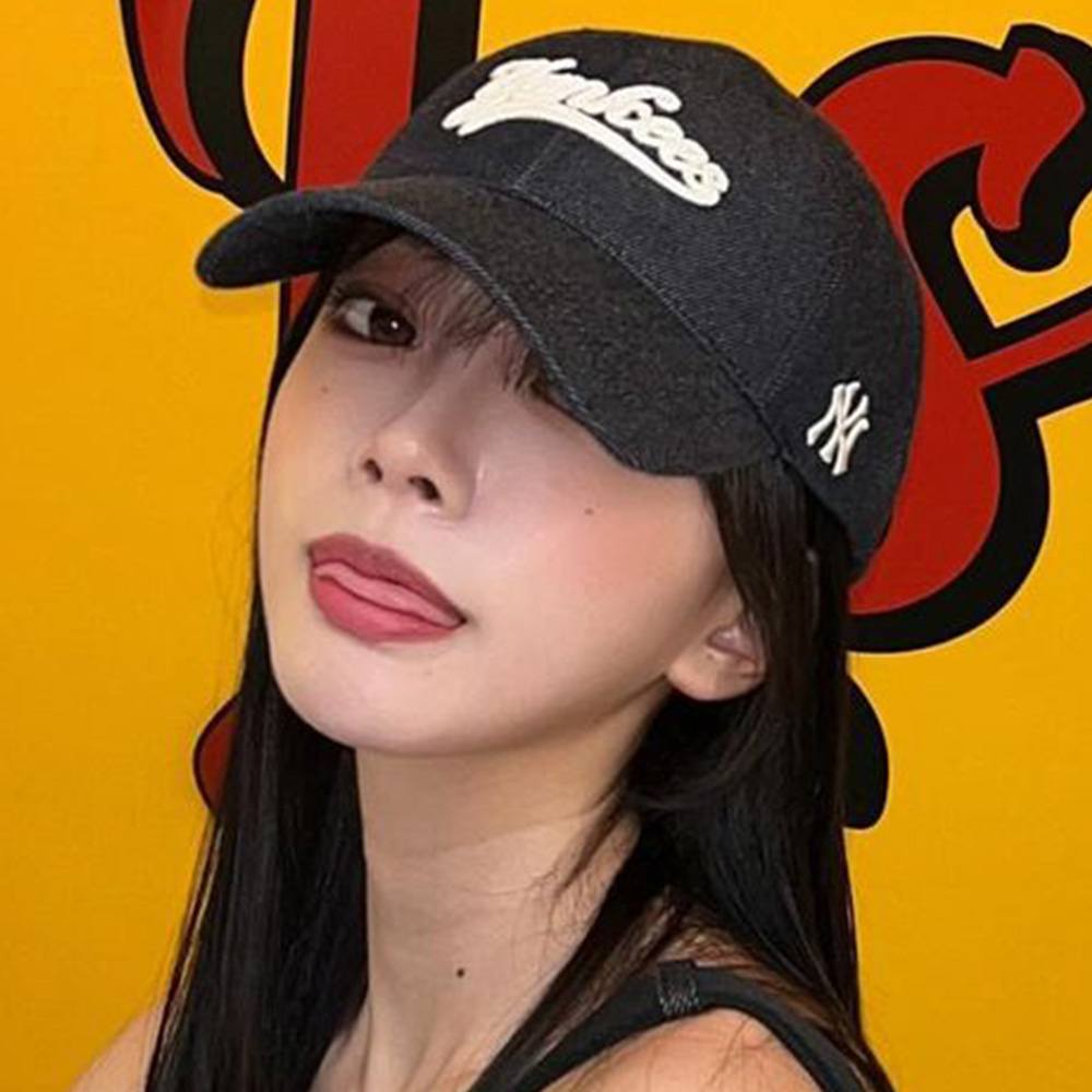 Nón kết MLB Denim Adjustable Soft Top Baseball Cap New York Yankees 3ACPQM04N-50NYD 4