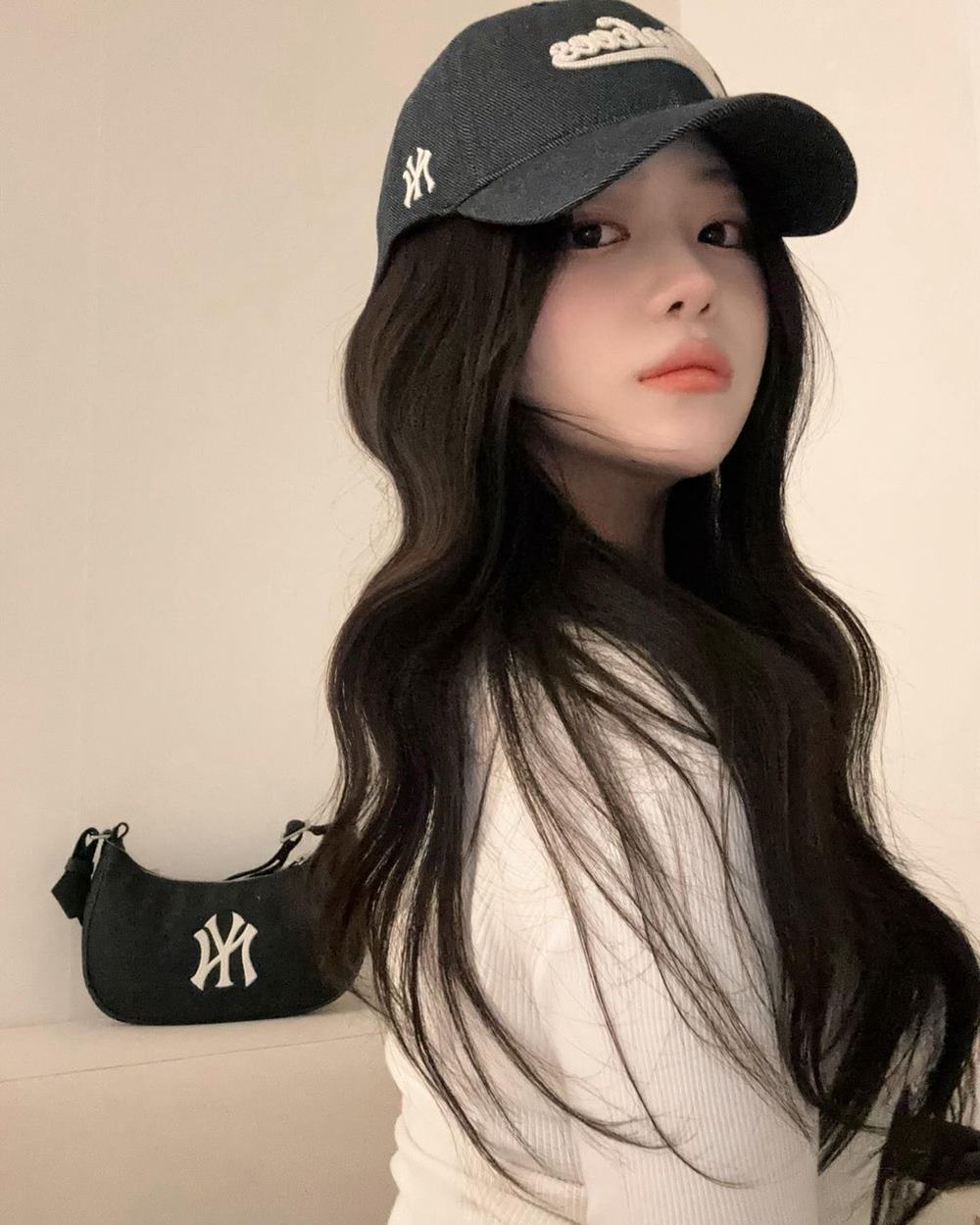 Nón kết MLB Denim Adjustable Soft Top Baseball Cap New York Yankees 3ACPQM04N-50NYD 13