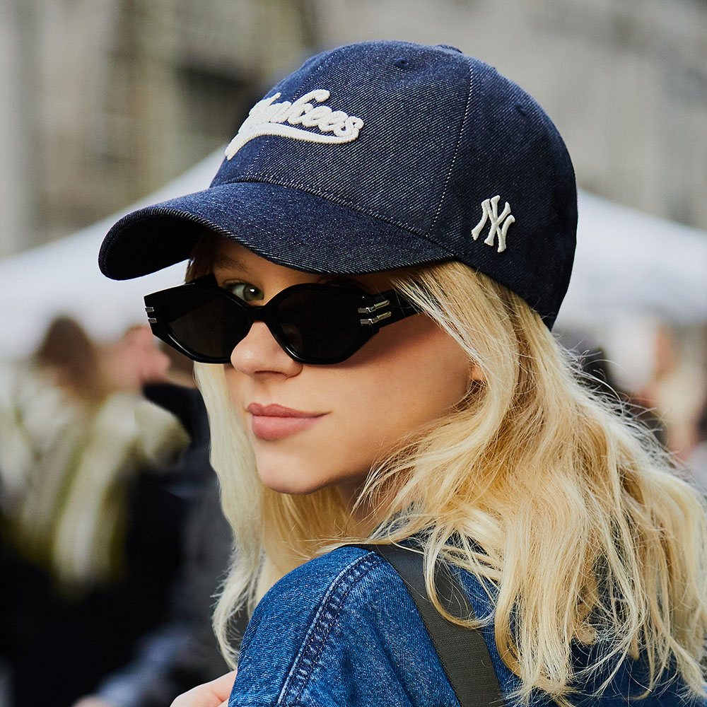 Nón kết MLB Denim Adjustable Soft Top Baseball Cap New York Yankees 3ACPQM04N-50NYD 19