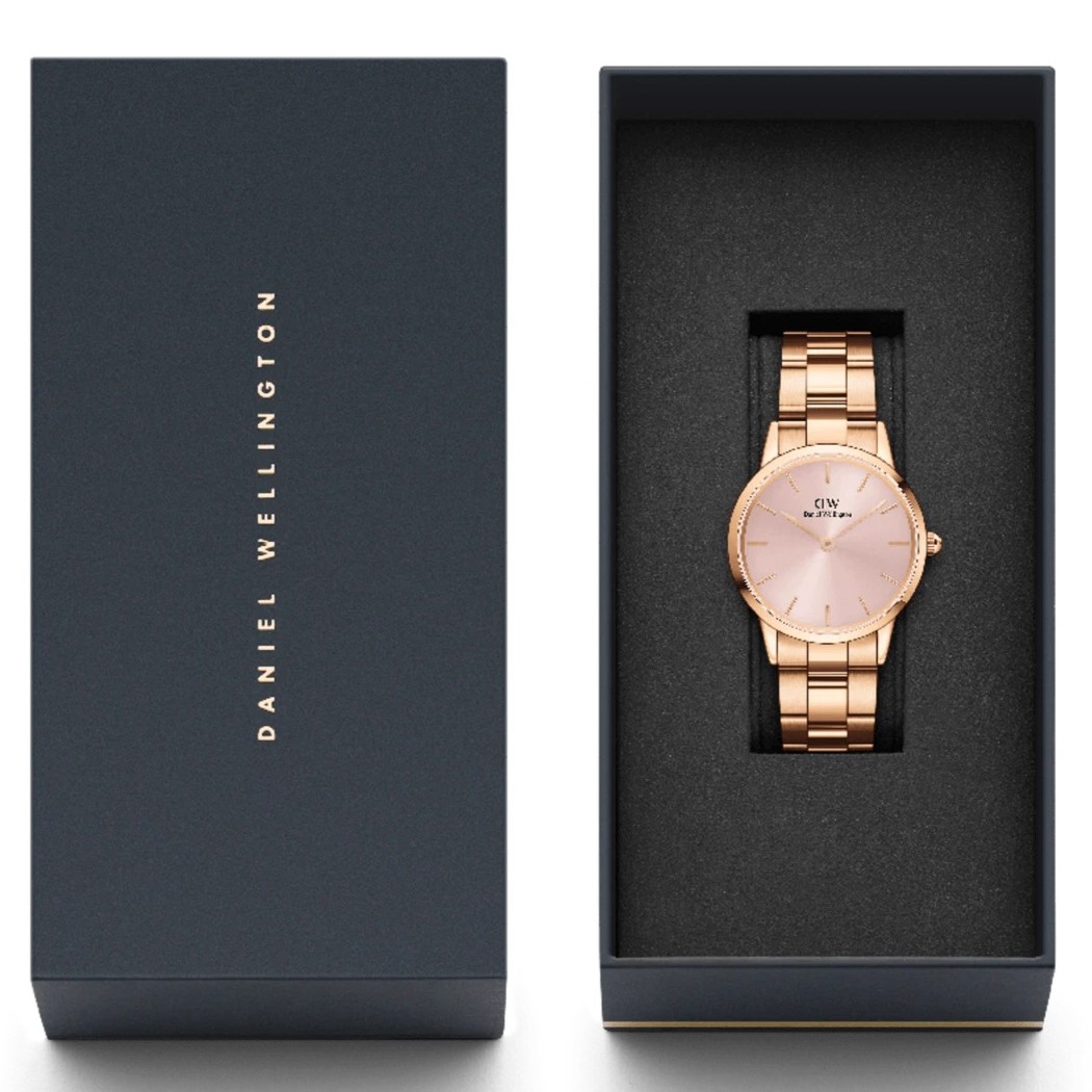 Đồng hồ đeo tay nữ Daniel Wellington Iconic Link Melrose Light Pink Dial Watch DW00100369 6