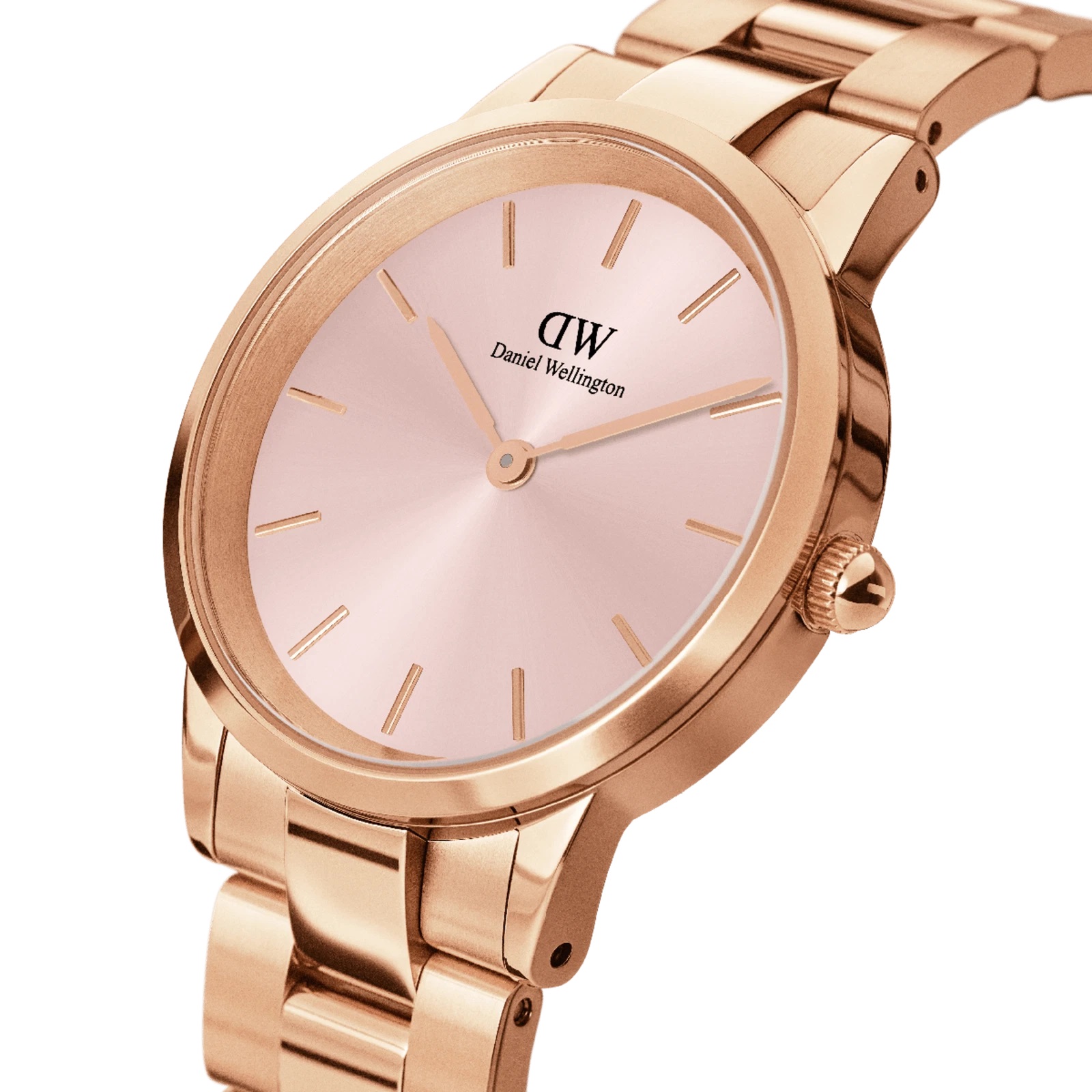 Đồng hồ đeo tay nữ Daniel Wellington Iconic Link Melrose Light Pink Dial Watch DW00100369 15