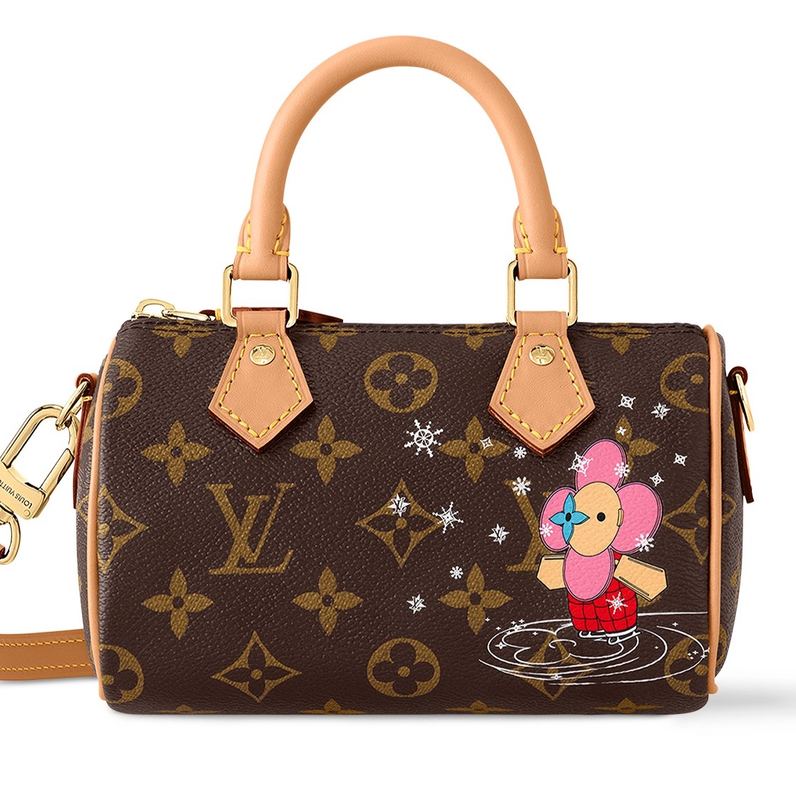 Túi đeo chéo trống LV Louis Vuitton Nano Speedy Monogram M82624 8