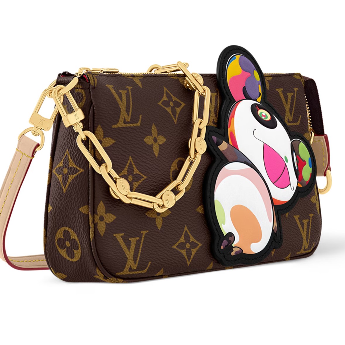Túi đeo vai LV nữ Louis Vuitton Pochette Accessoires LV x TM Monogram Canvas M13440 4