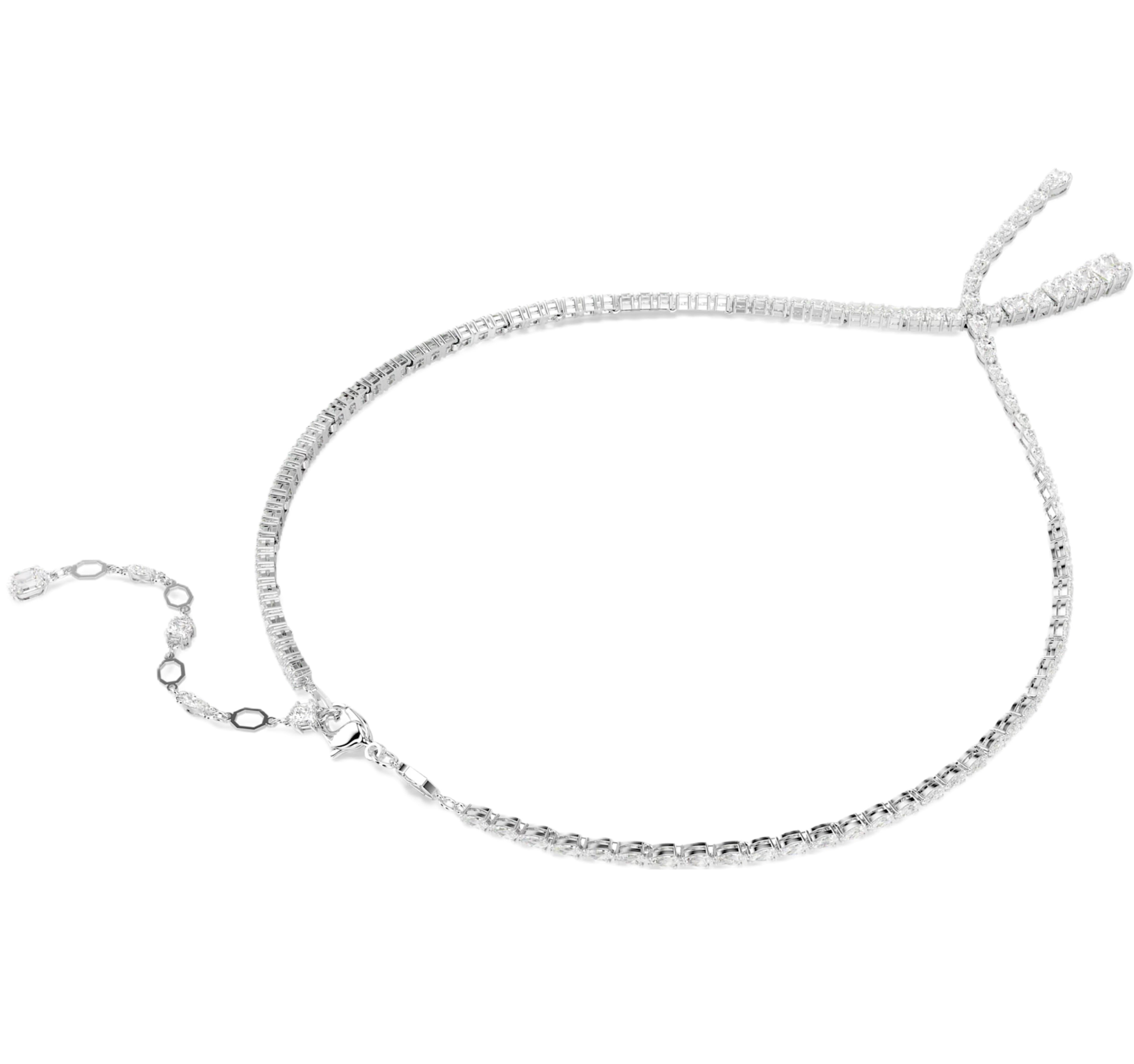 Dây chuyền Swarovski Mixed Cuts Matrix Y Necklace in Rhodium-plated Metal 5692533 6