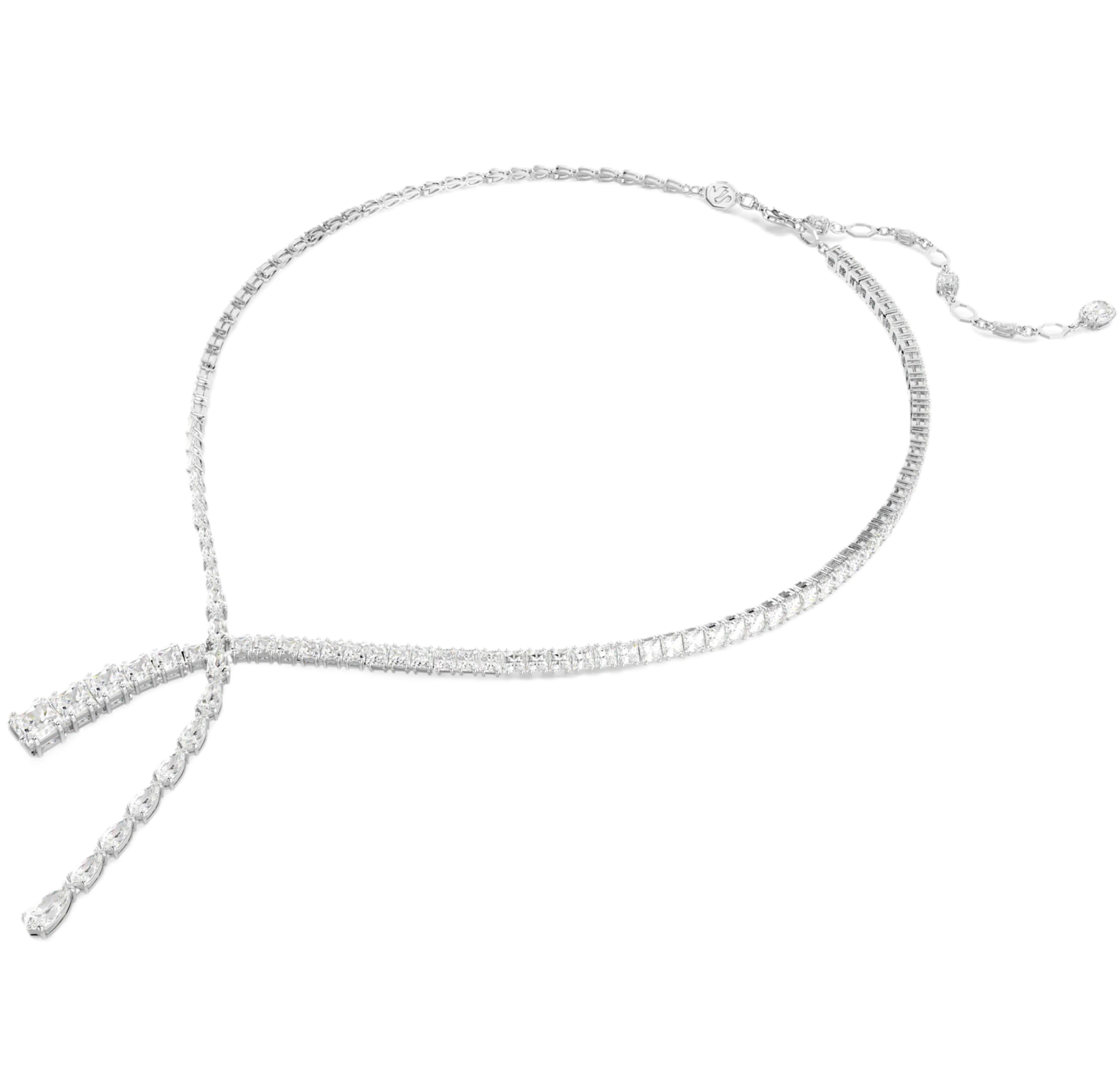 Dây chuyền Swarovski Mixed Cuts Matrix Y Necklace in Rhodium-plated Metal 5692533 7