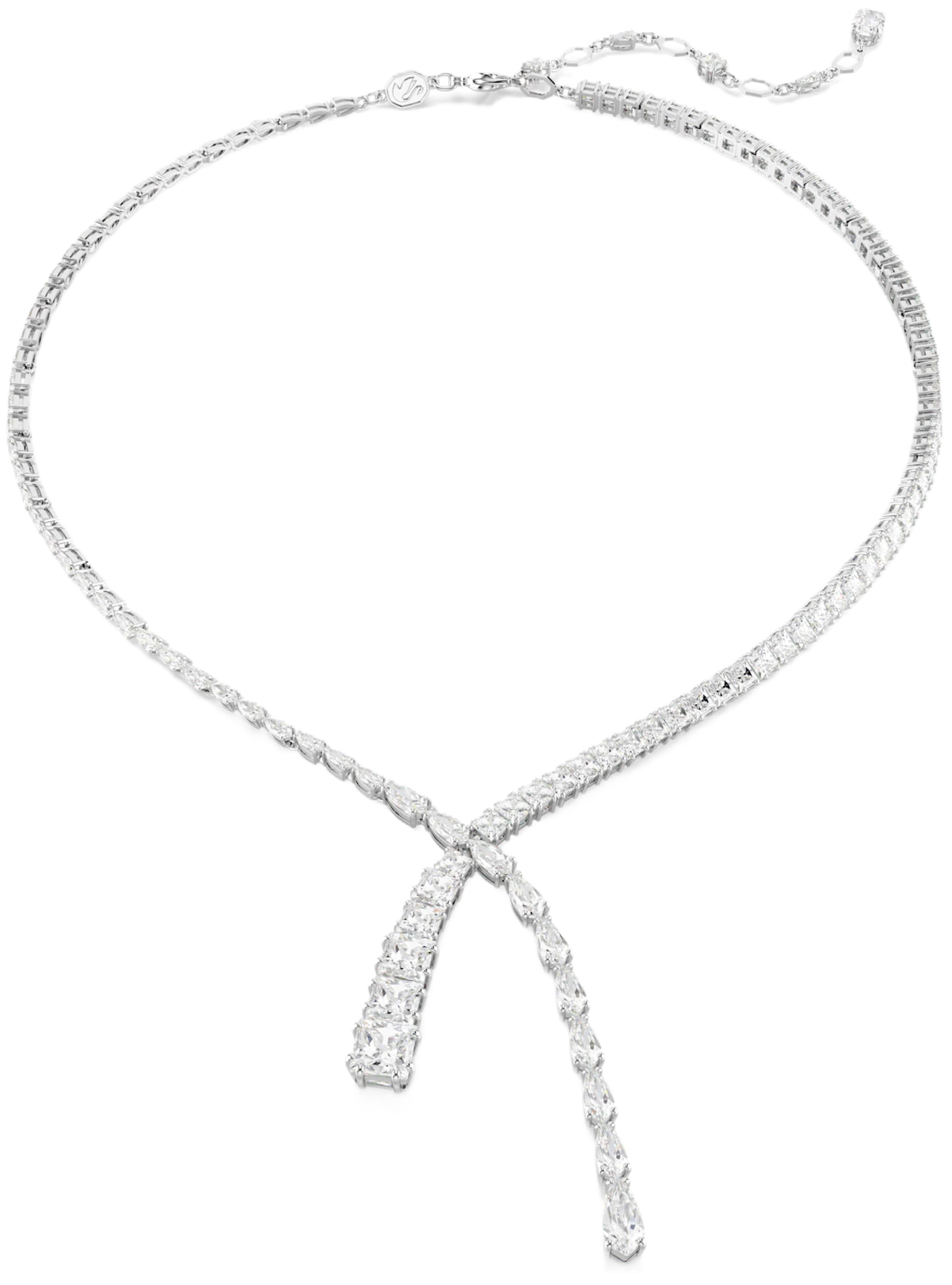 Dây chuyền Swarovski Mixed Cuts Matrix Y Necklace in Rhodium-plated Metal 5692533 8