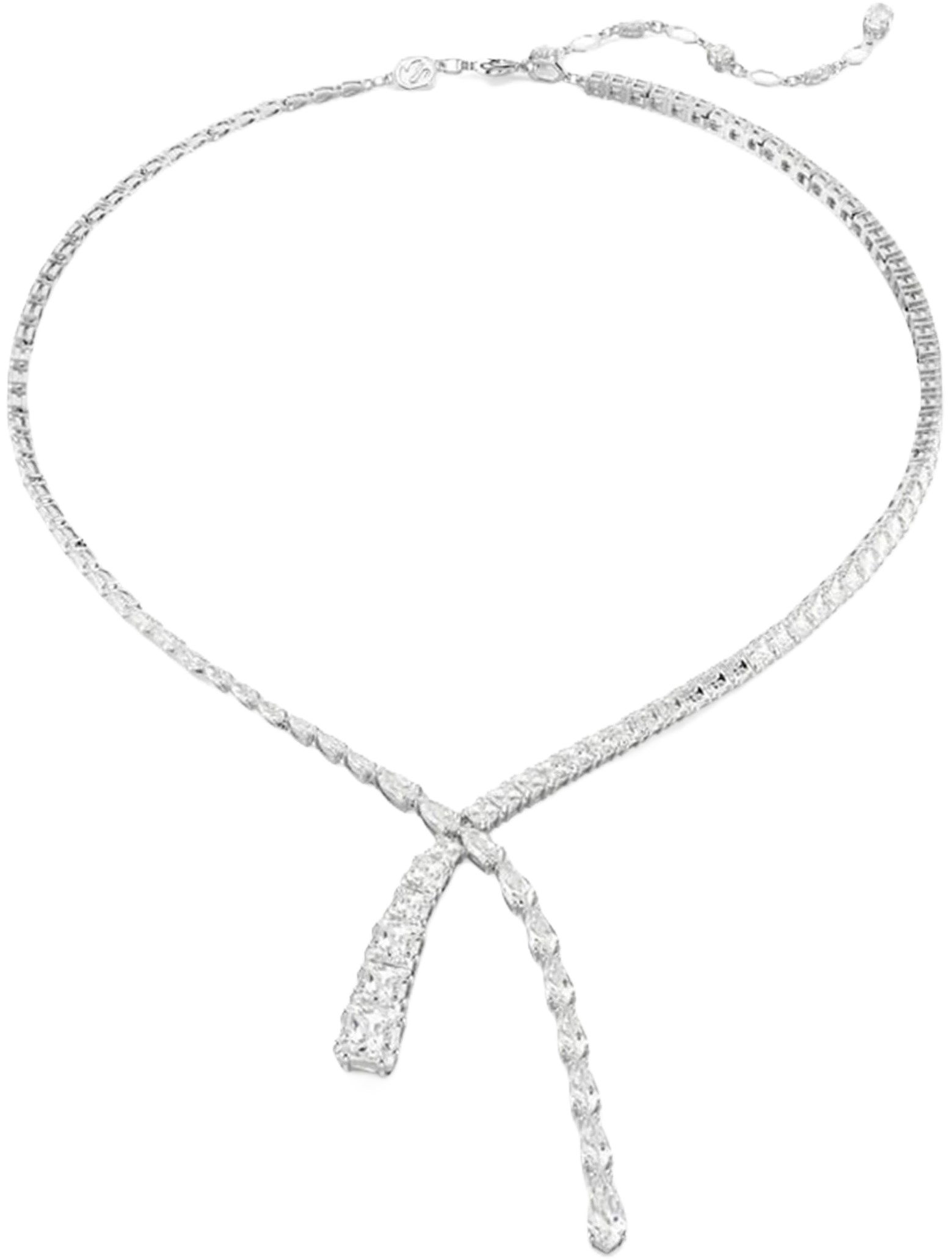 Dây chuyền Swarovski Mixed Cuts Matrix Y Necklace in Rhodium-plated Metal 5692533 9