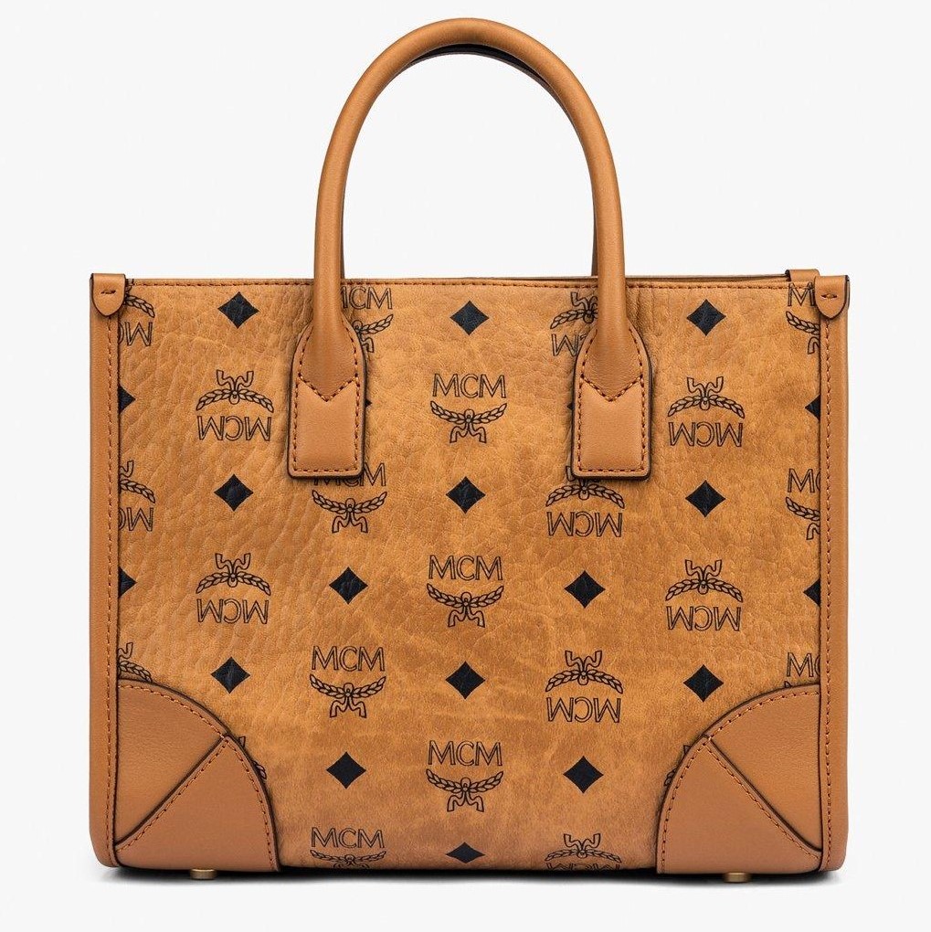TÚI NỮ MCM SMALL MUNCHEN TOTE BAG IN VISETOS AND NAPPA LEATHER 7