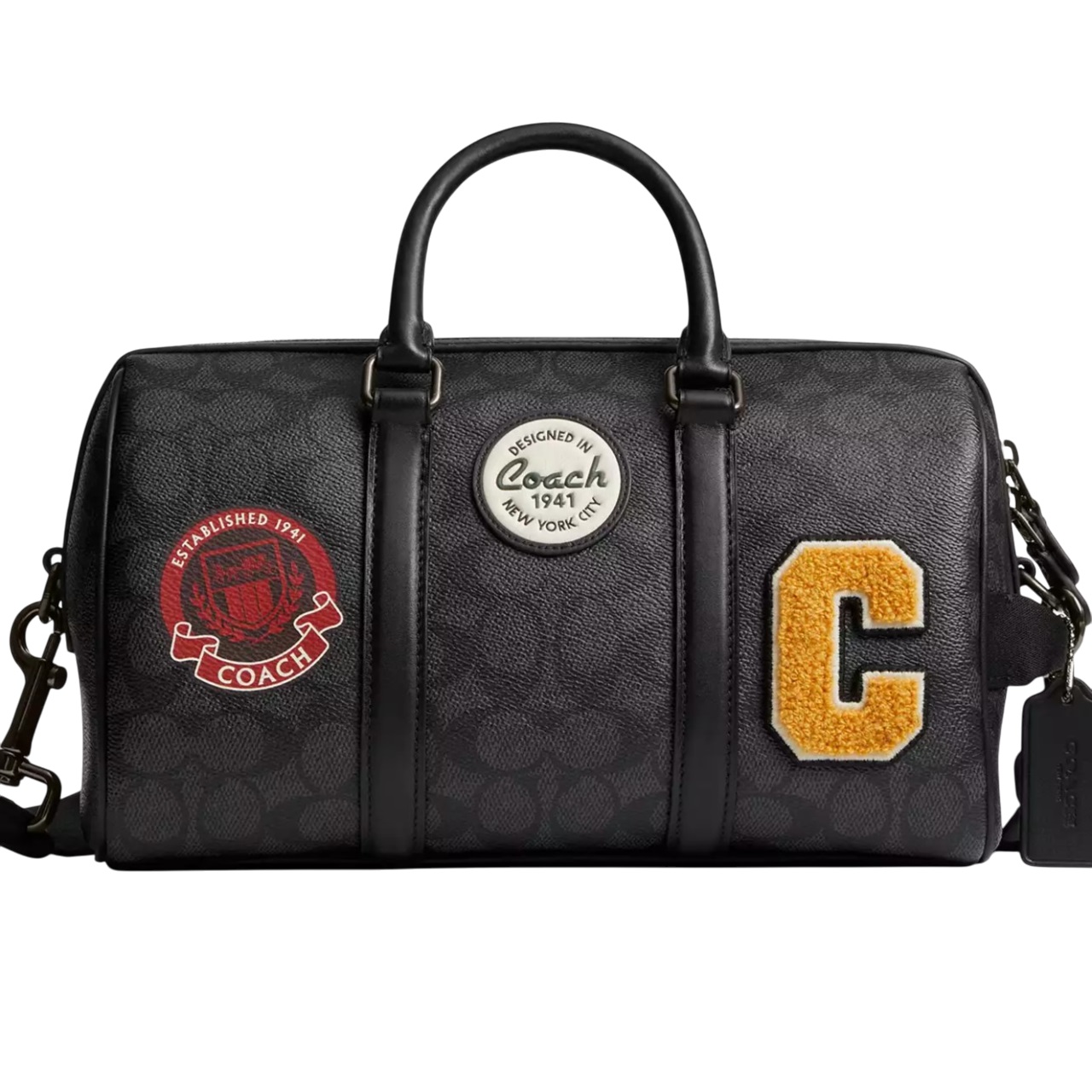 Túi xách Coach Nam Ventura Duffle Bag 27 Signature Canvas Patch CY821 3