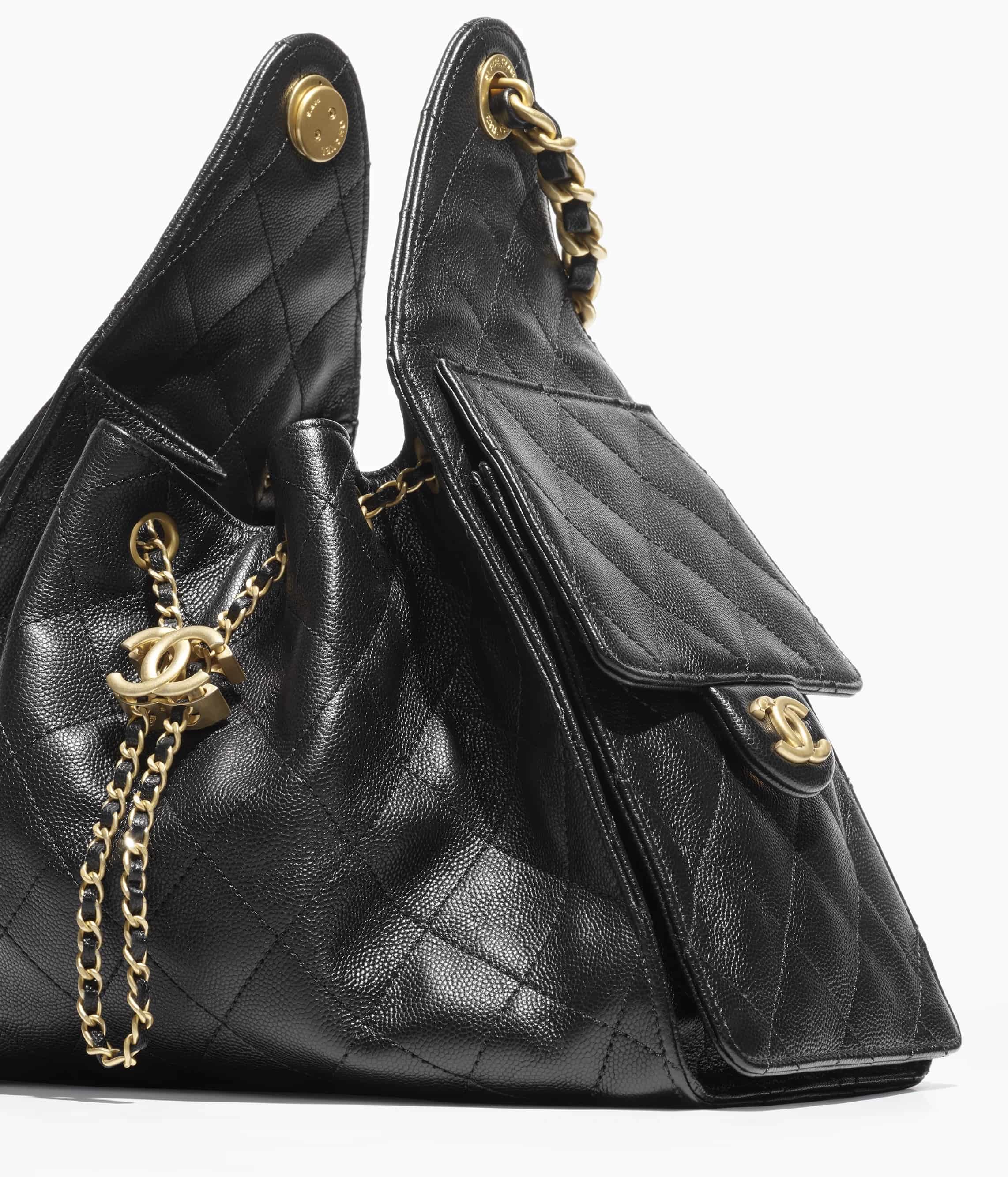 Túi Chanel Small Hobo Bag Black Caviar Antique Gold Hardware 3