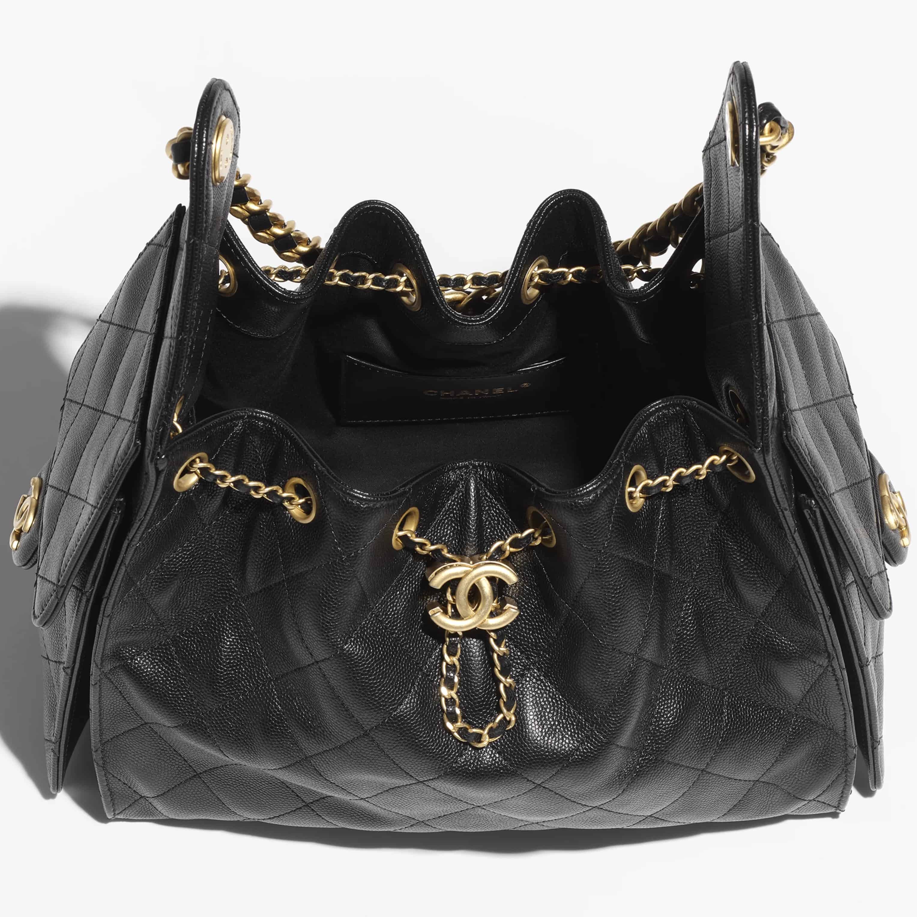 Túi Chanel Small Hobo Bag Black Caviar Antique Gold Hardware 5