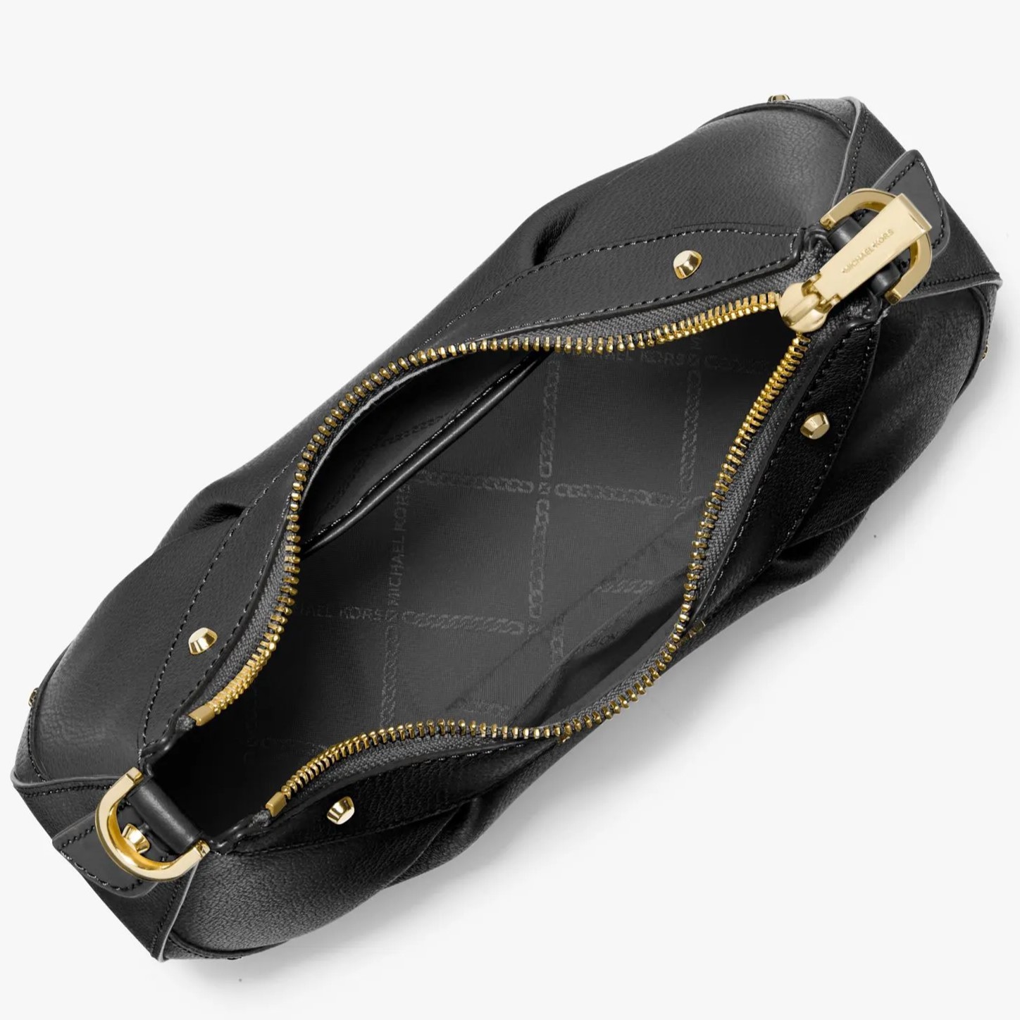 Túi đeo chéo MK nữ Michael Kors Enzo Small Convertible Pouchette Crossbody Bag Black 4