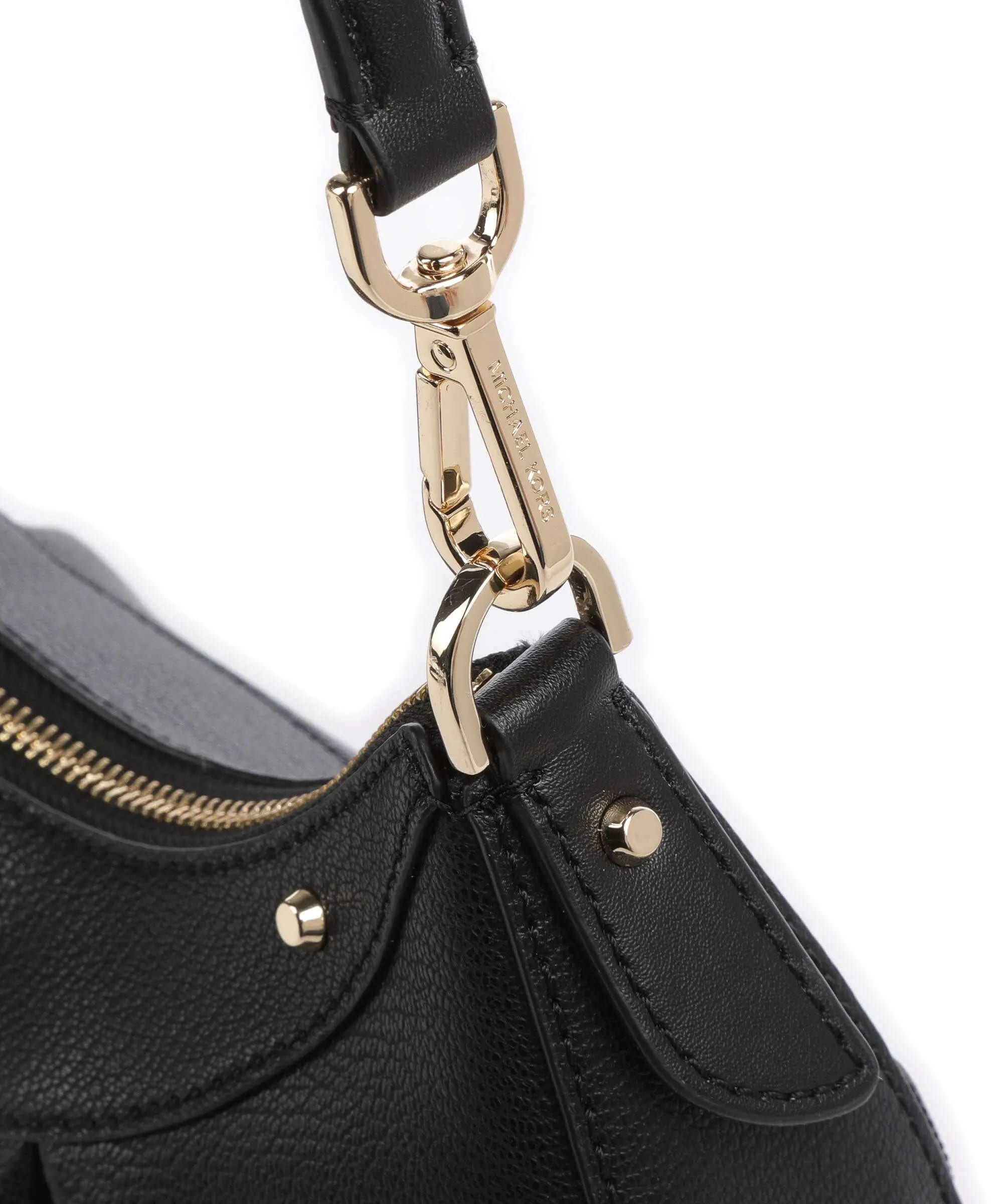 Túi đeo chéo MK nữ Michael Kors Enzo Small Convertible Pouchette Crossbody Bag Black 10