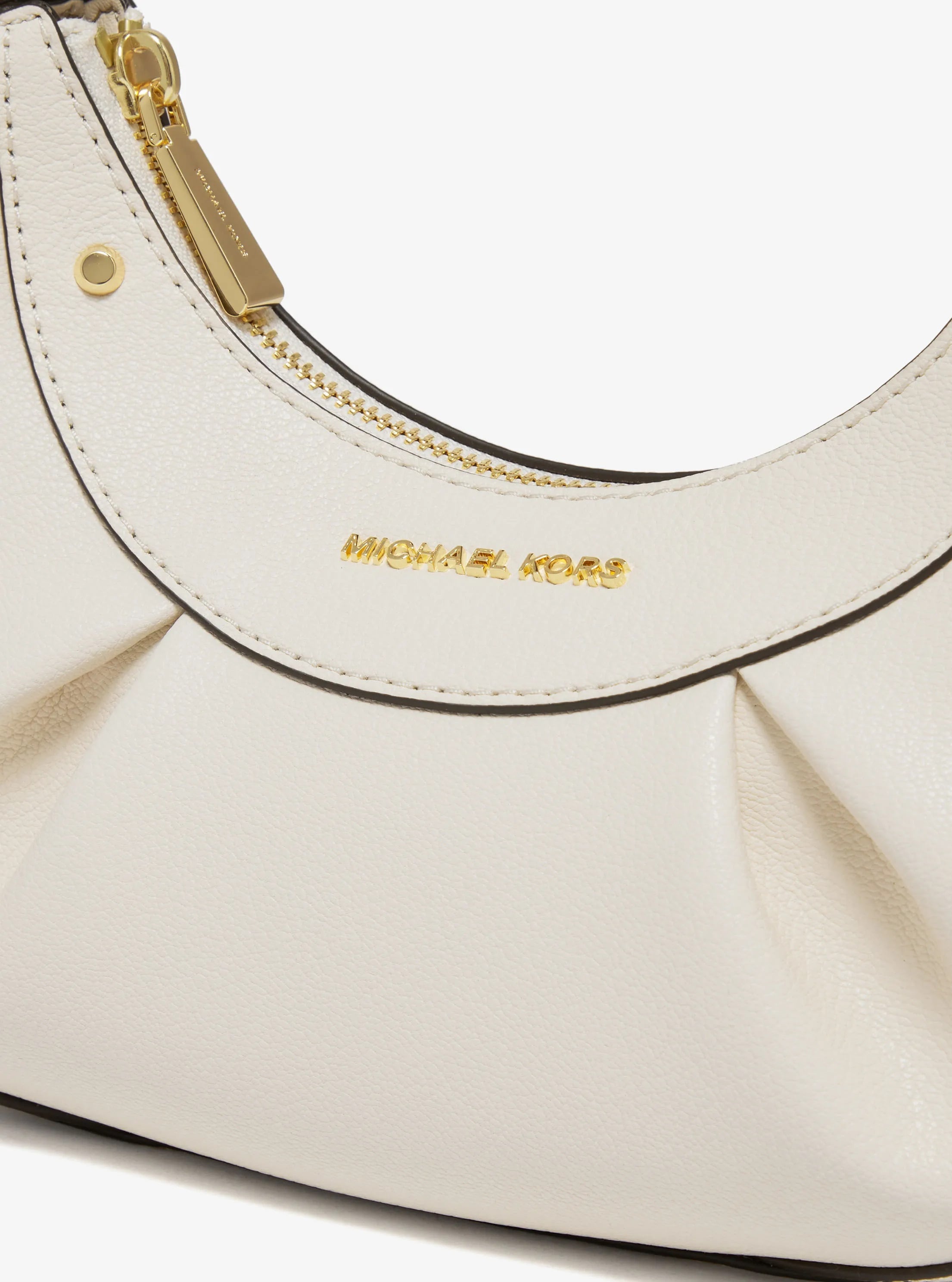 Túi đeo chéo MK nữ Michael Kors Enzo Small Convertible Pouchette Crossbody Bag Creamy White 4