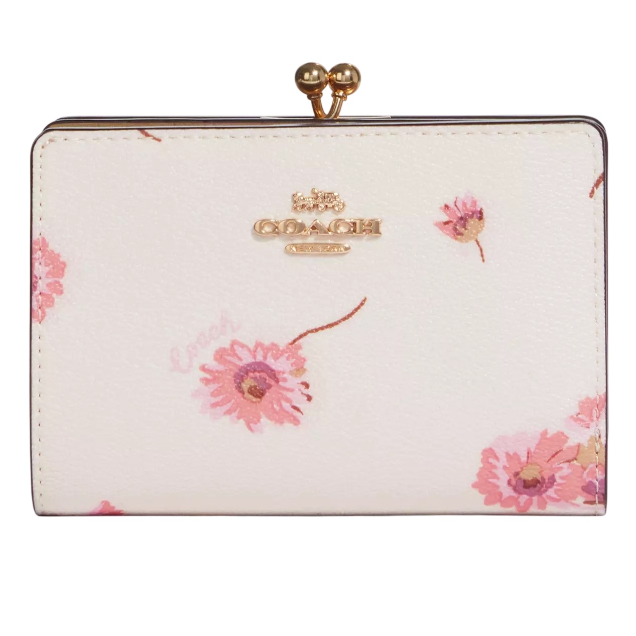 Ví nữ cầm tay Coach Kisslock Medium Wallet with Multi Floral Print C8737 4