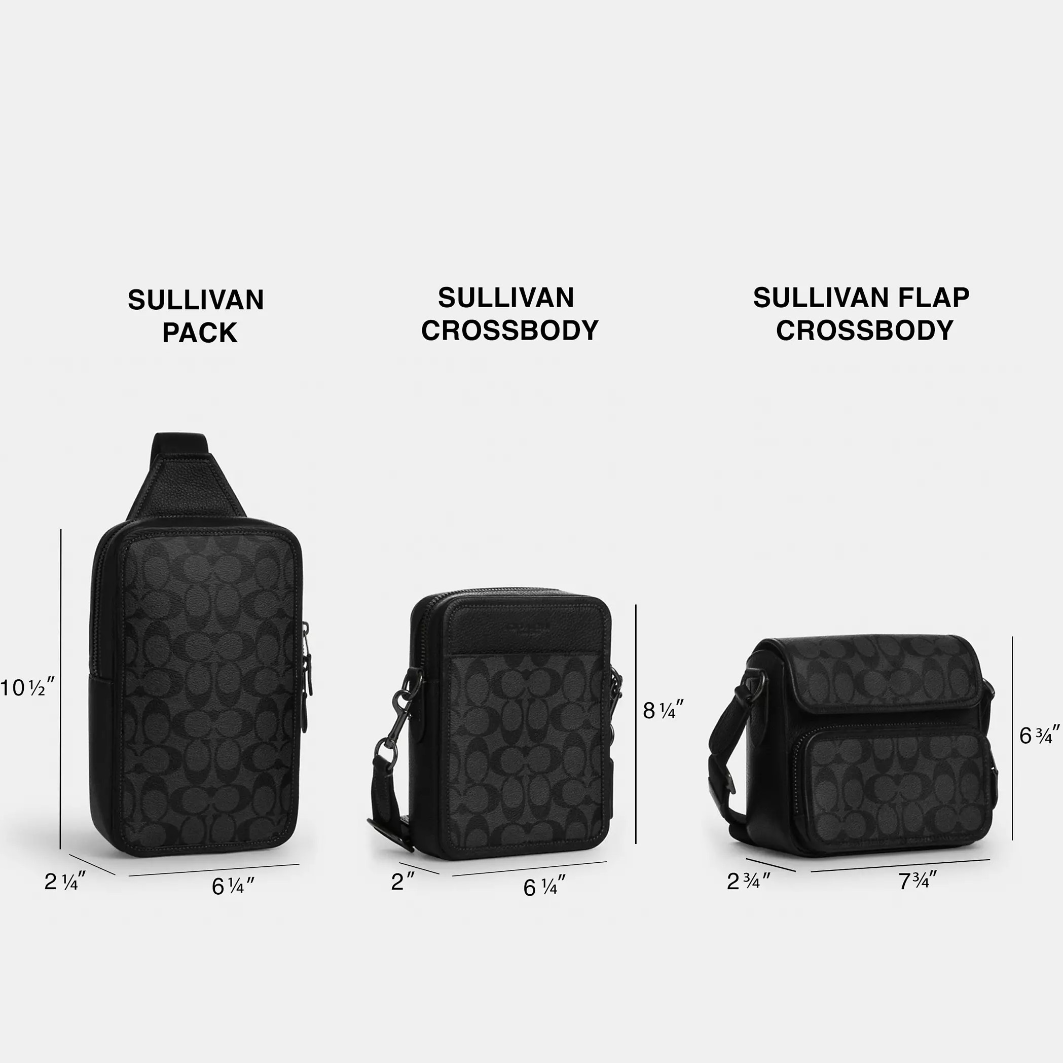 TÚI ĐEO CHÉO COACH NAM SULLIVAN FLAP CROSSBODY BAG IN COLORBLOCK SIGNATURE CANVAS CS604 2