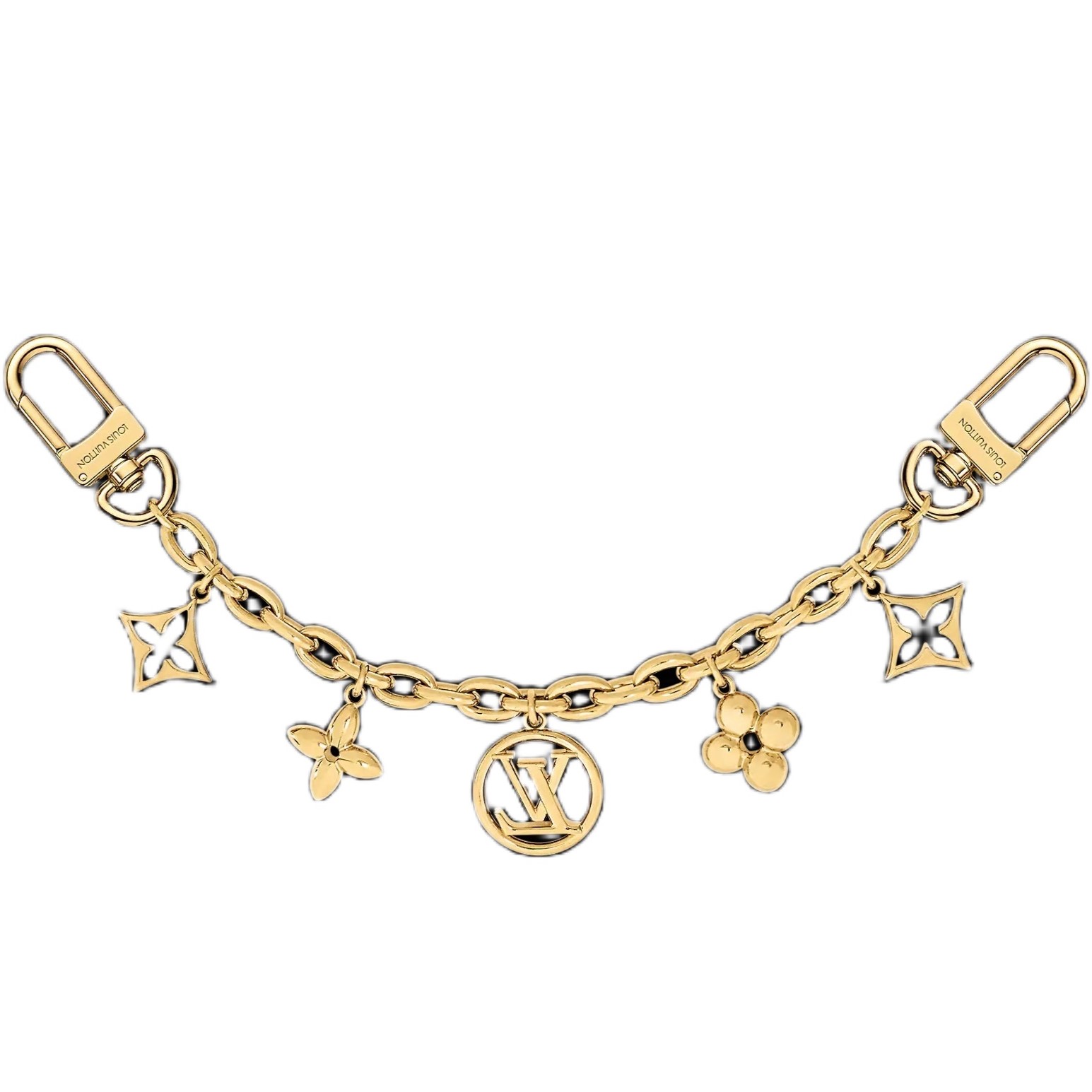 Dây đeo túi xách Louis Vuitton Fleur De Monogram Bag Charm Chain 1